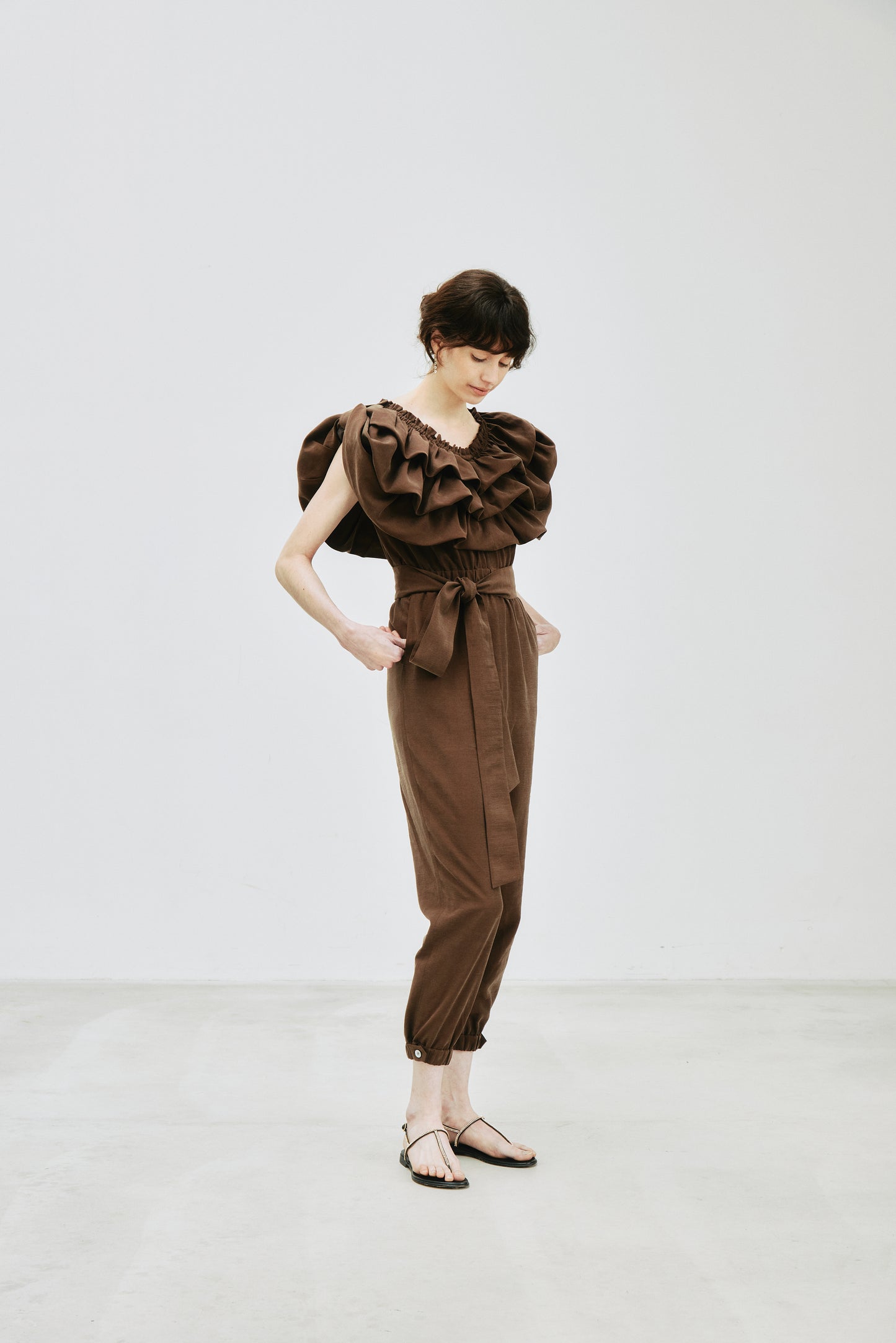 Balloon Collar Jumpsuit