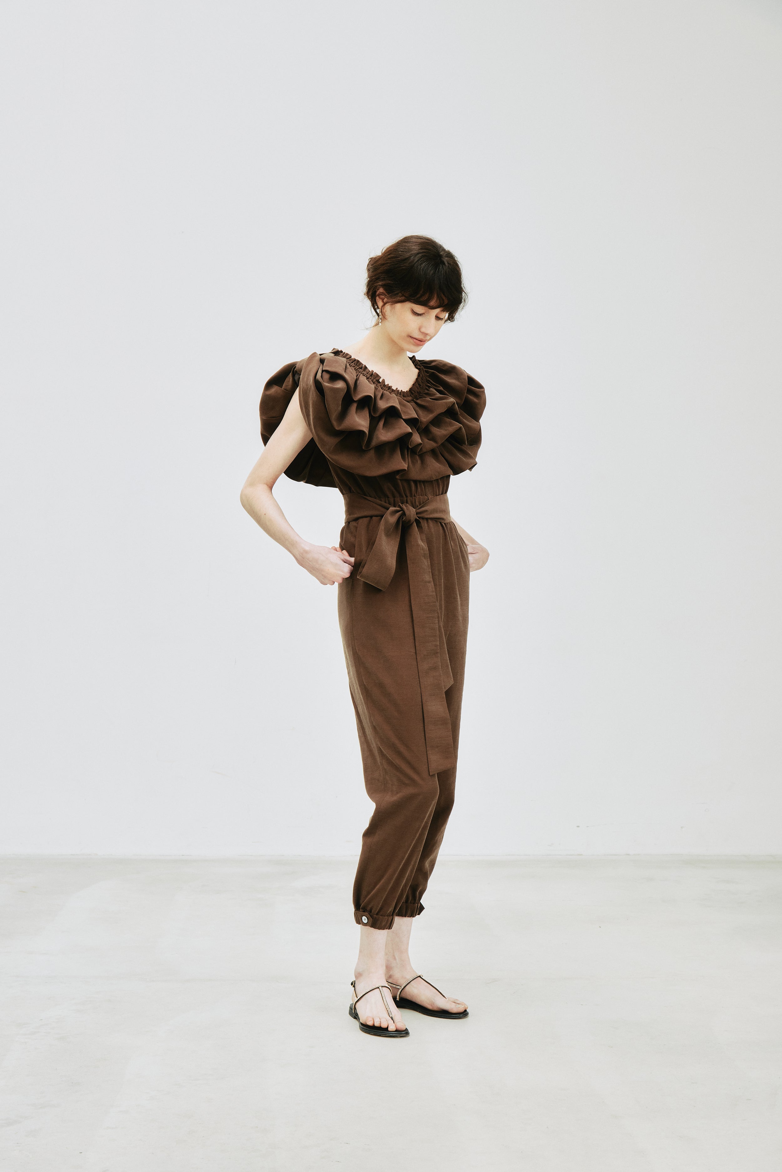 Balloon Collar Jumpsuit