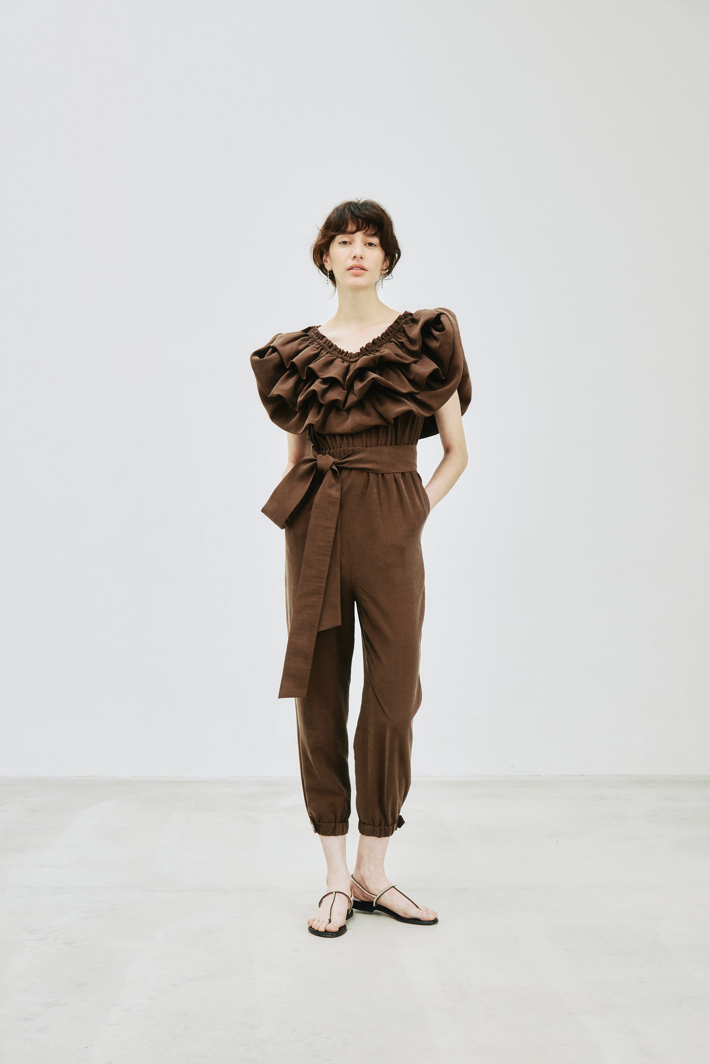 Balloon Collar Jumpsuit