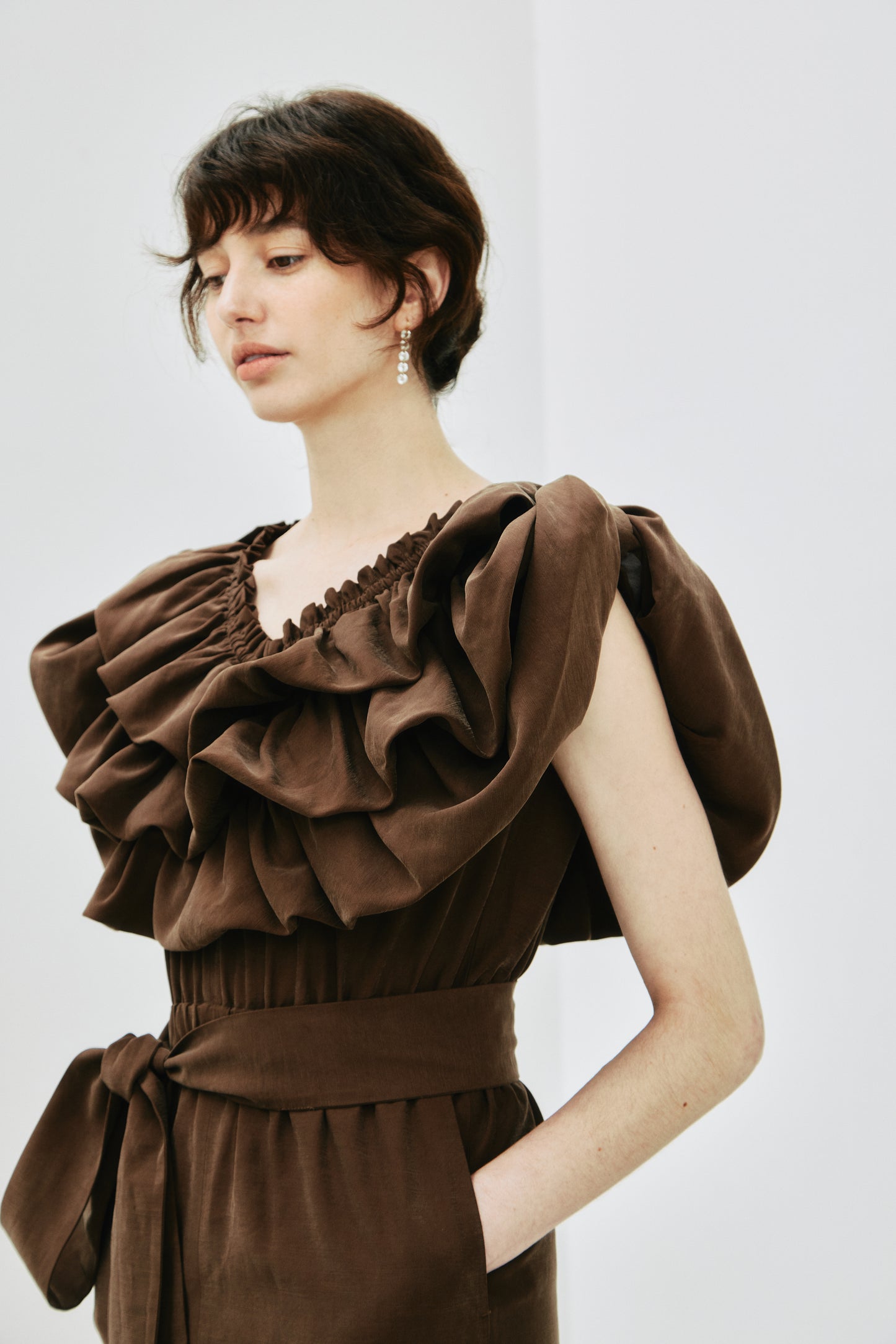 Balloon Collar Jumpsuit