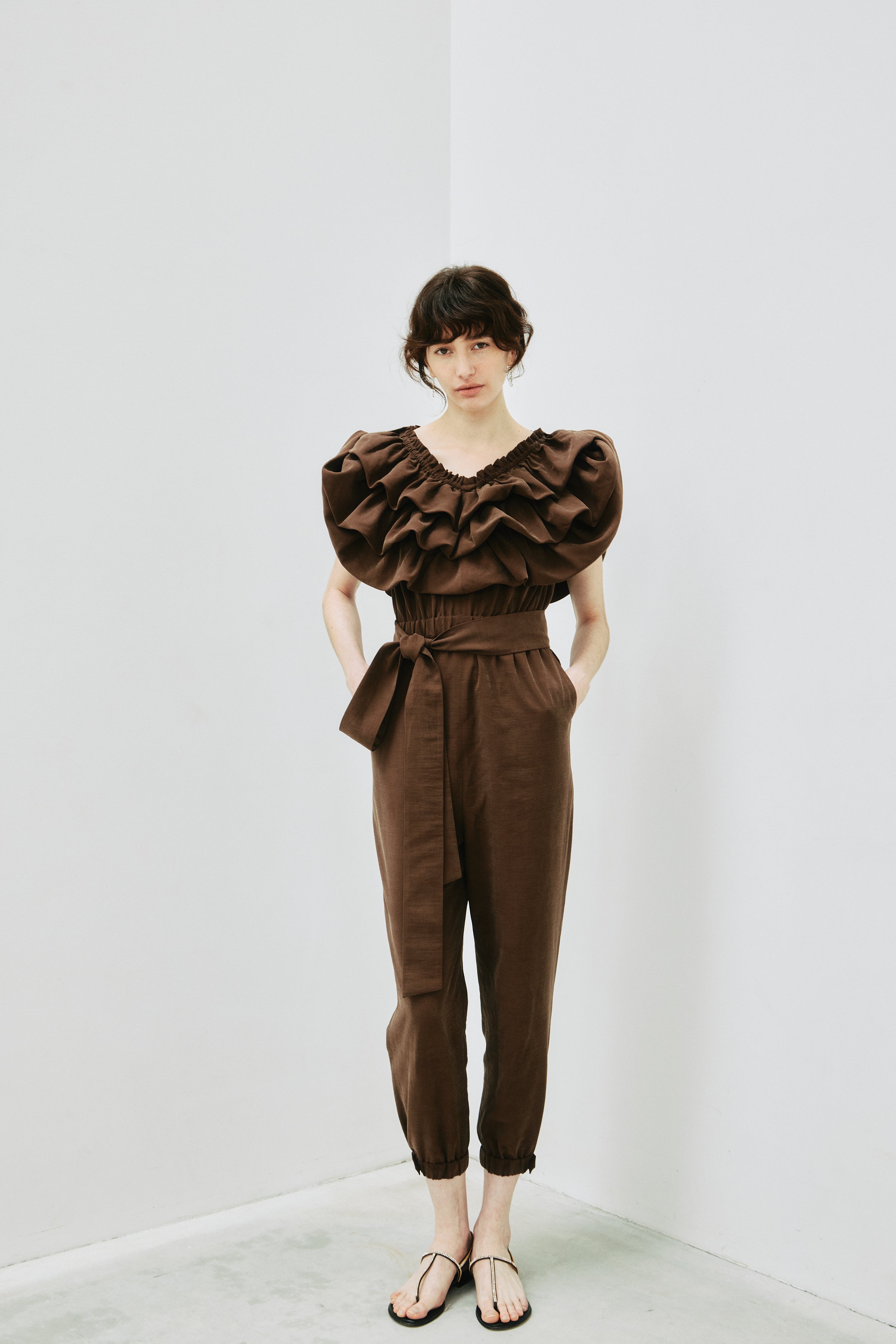 Balloon Collar Jumpsuit