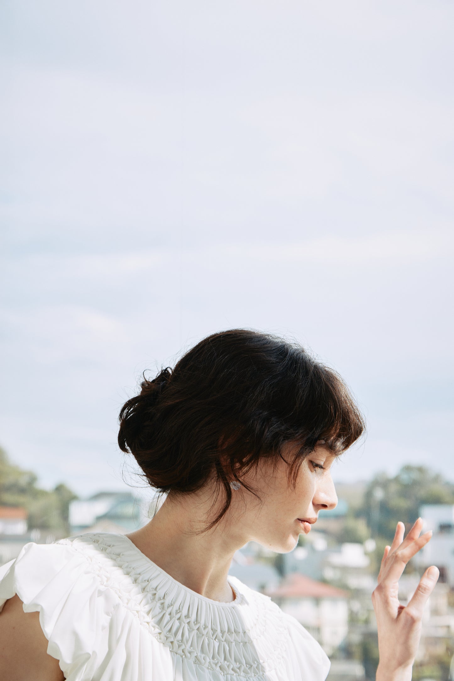 【予約販売】Beaded Smocked Puff Sleeve Top