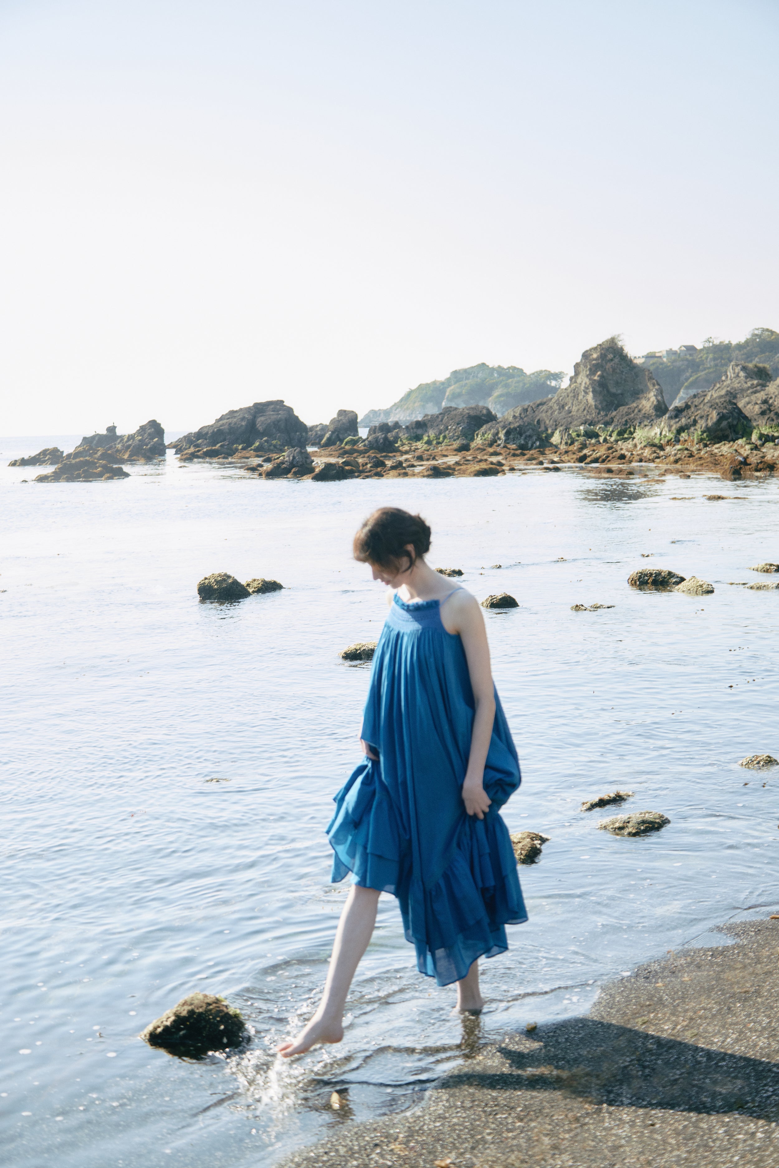 Smocking Lace Volume Dress – L'AUBE BLANC