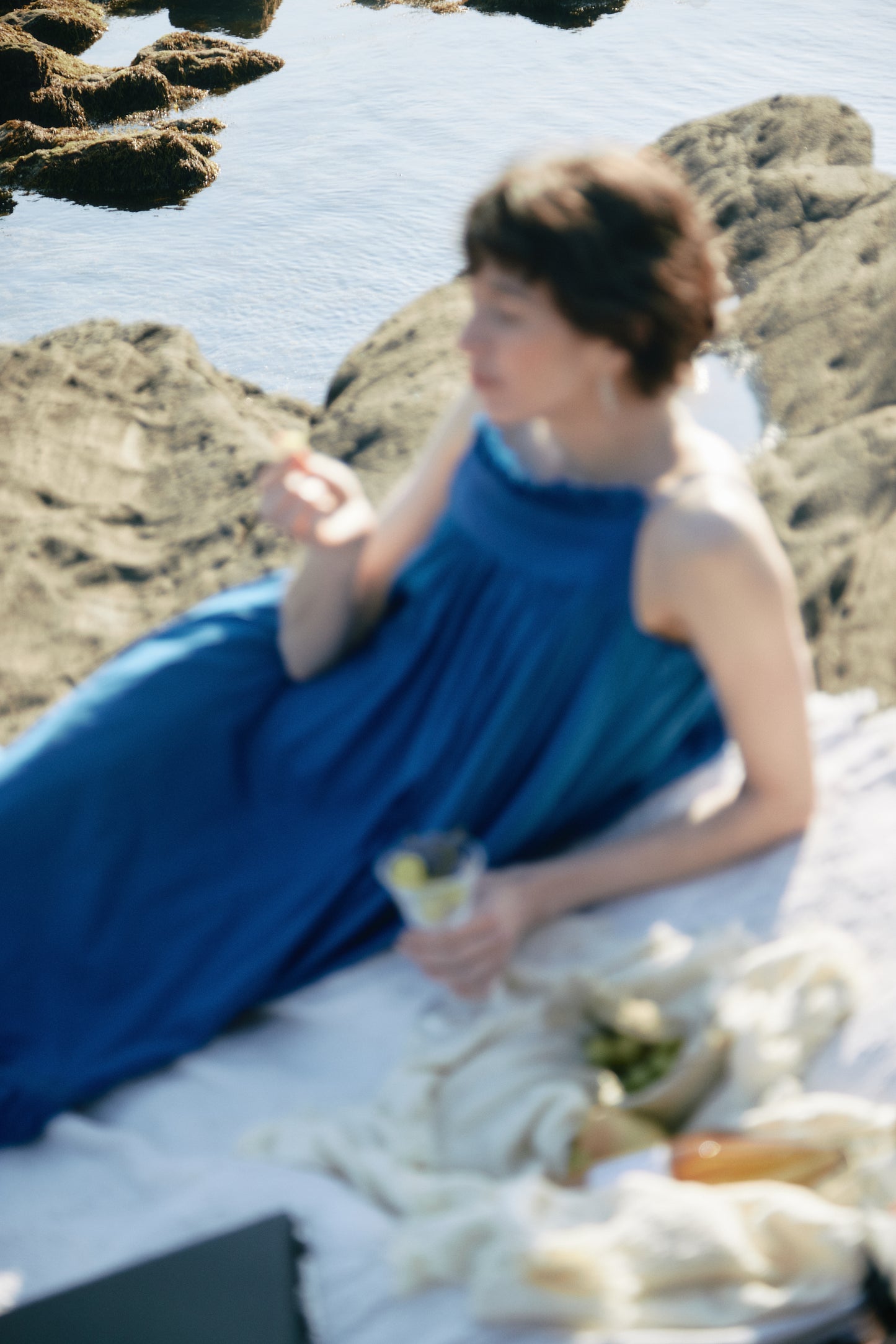 Smocking Lace Volume Dress