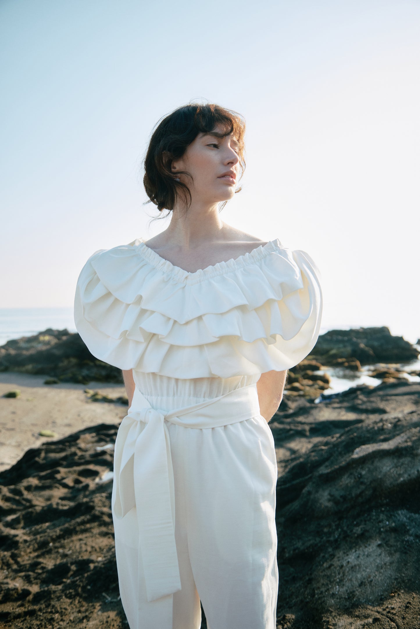 Balloon Collar Jumpsuit