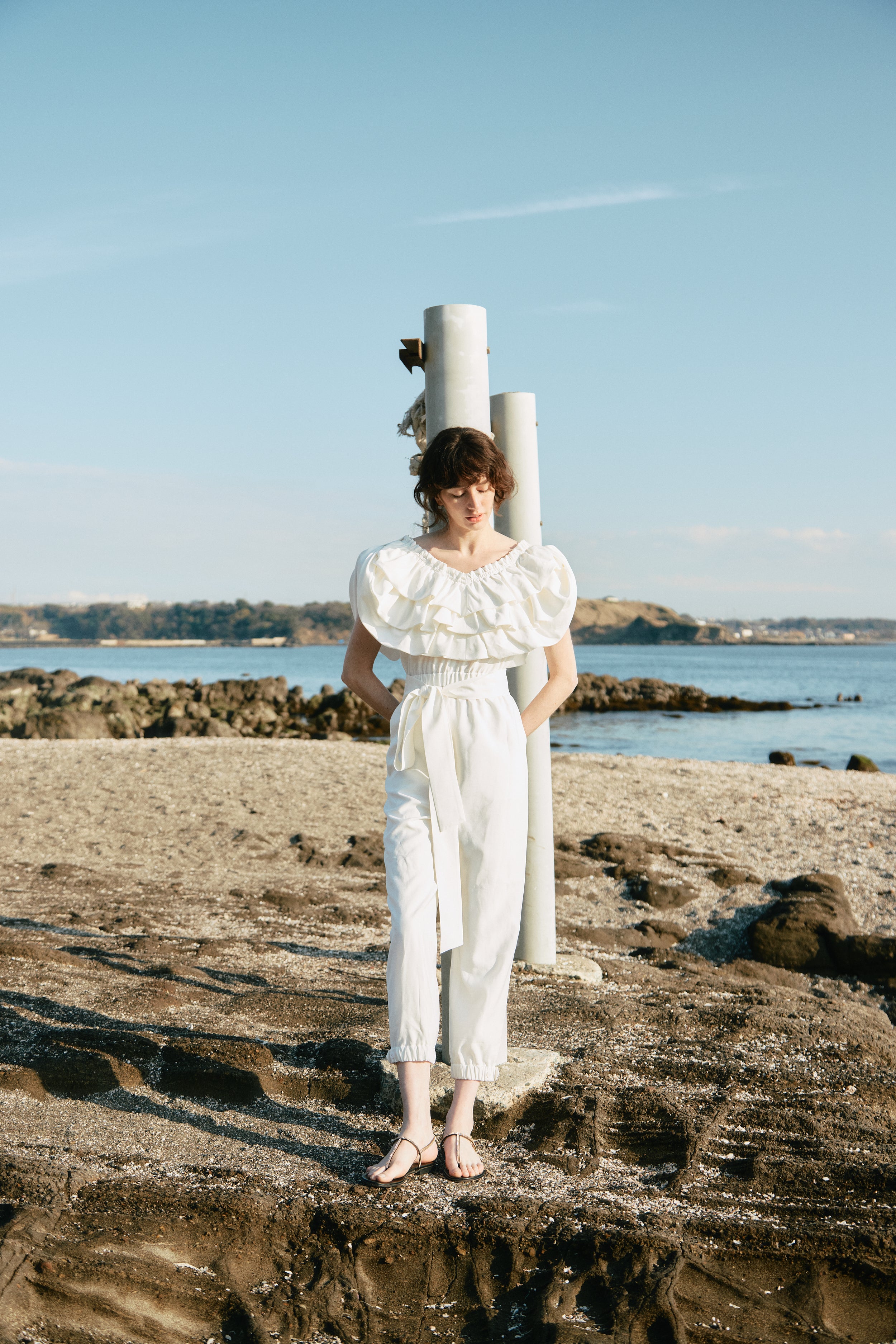 Balloon Collar Jumpsuit – L'AUBE BLANC