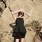 Layered Sculpt Peplum Top