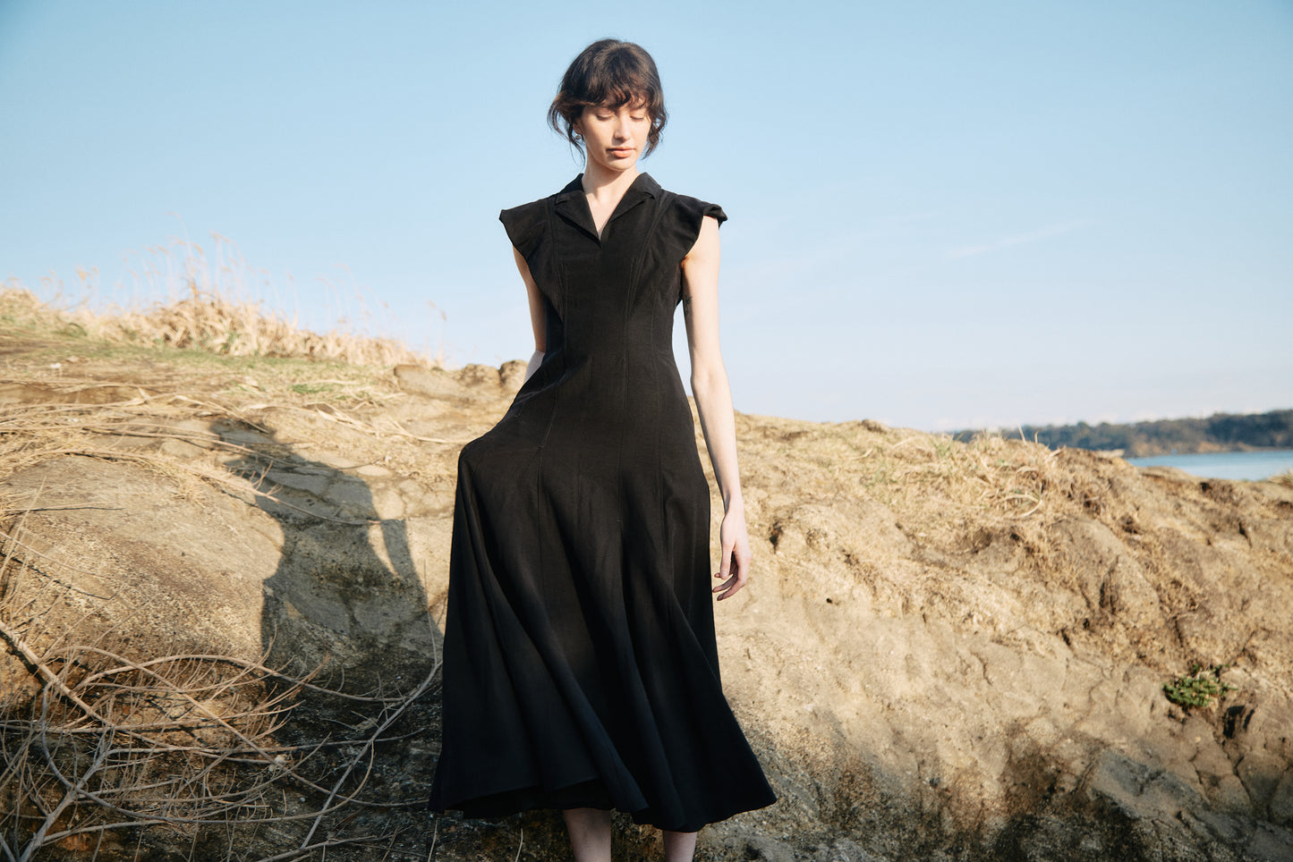 【予約販売】Panel Flare Shirt Dress