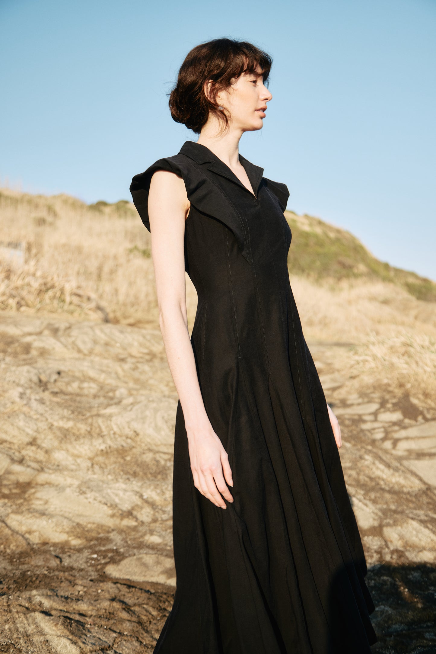 【予約販売】Panel Flare Shirt Dress