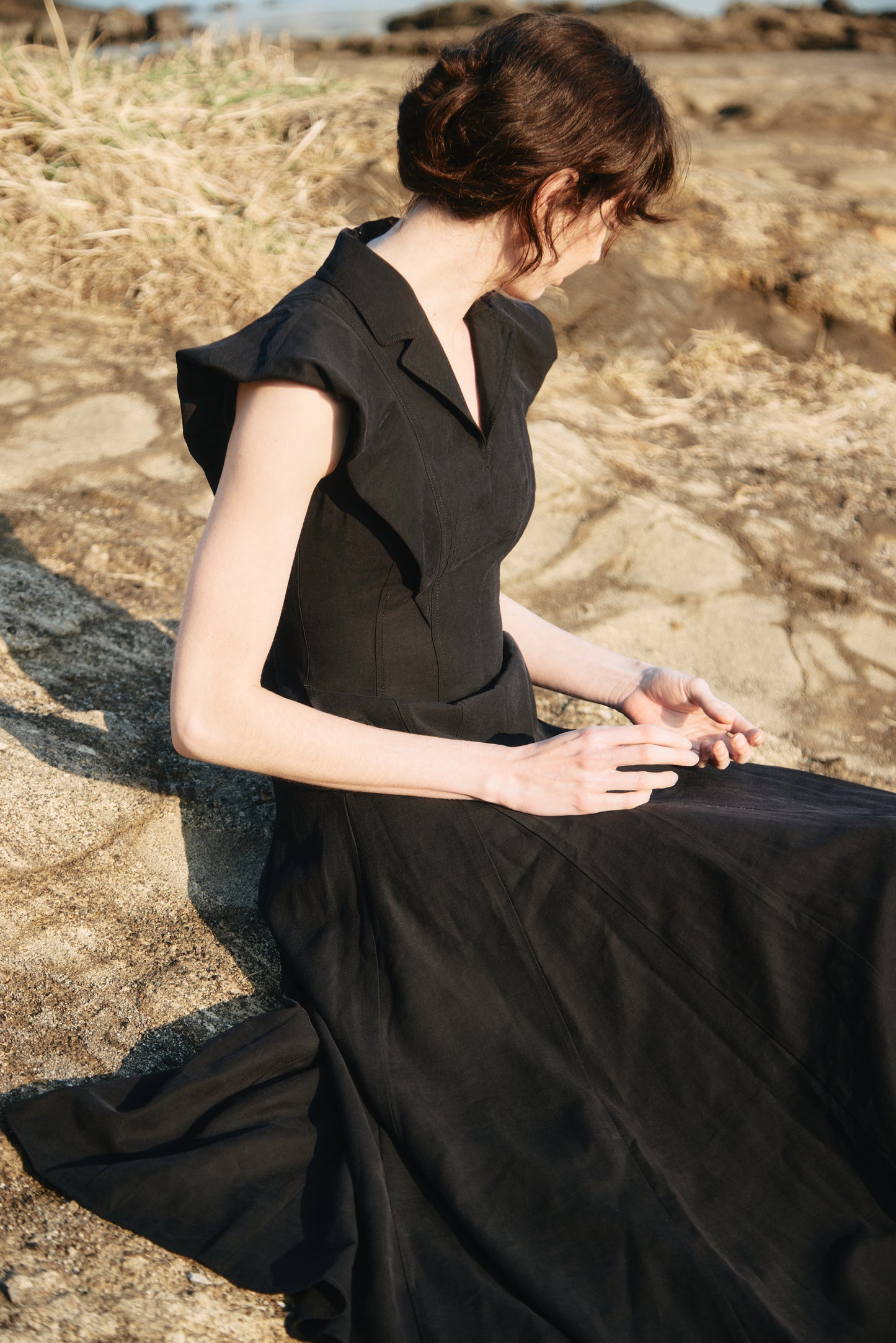 【予約販売】Panel Flare Shirt Dress