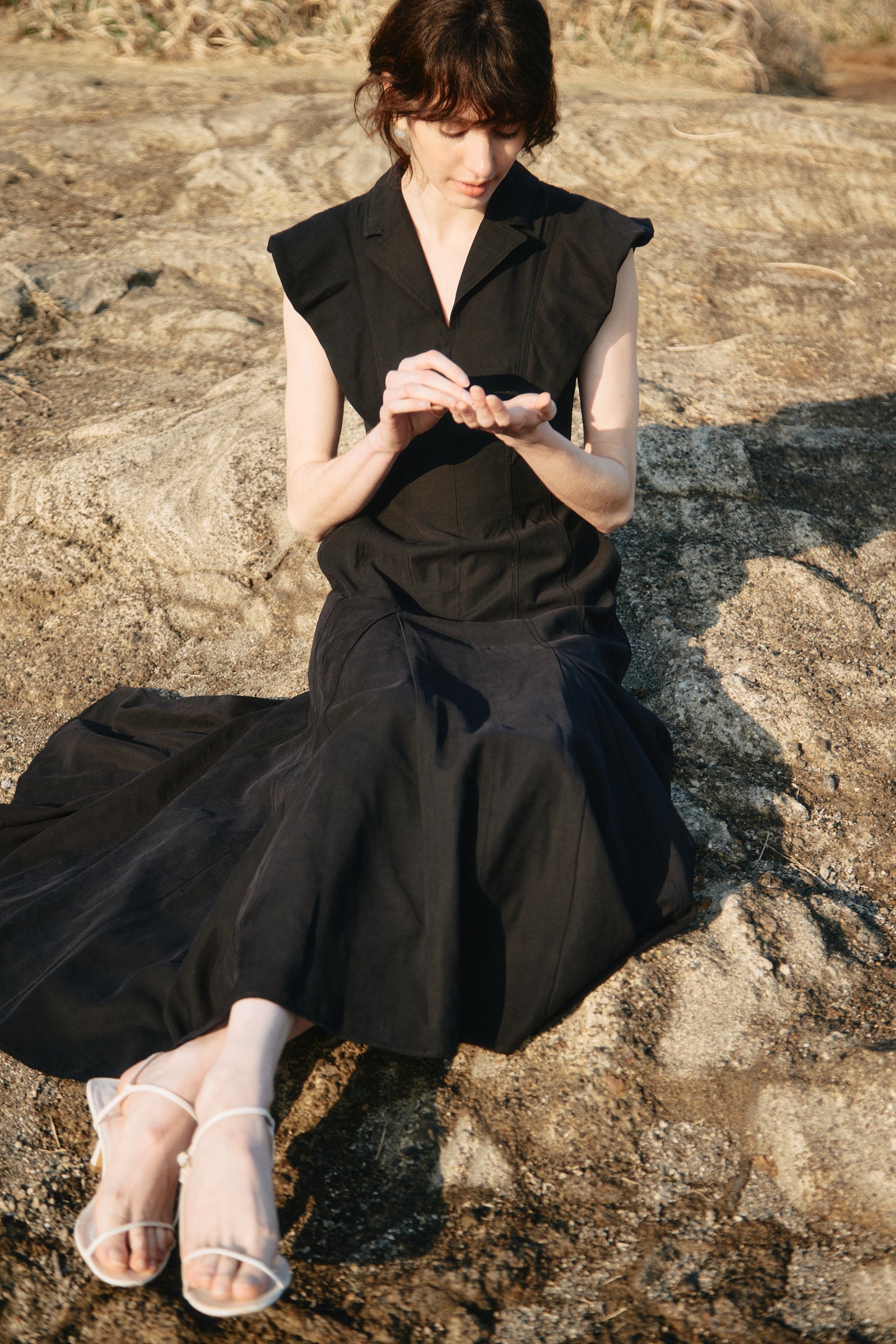 【予約販売】Panel Flare Shirt Dress