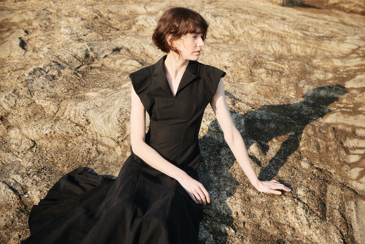 【予約販売】Panel Flare Shirt Dress