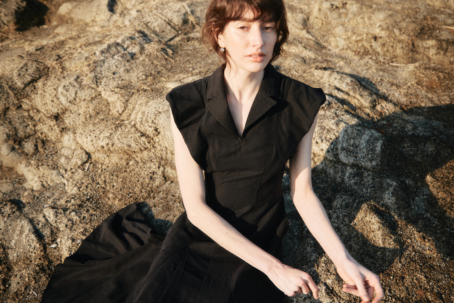 【予約販売】Panel Flare Shirt Dress