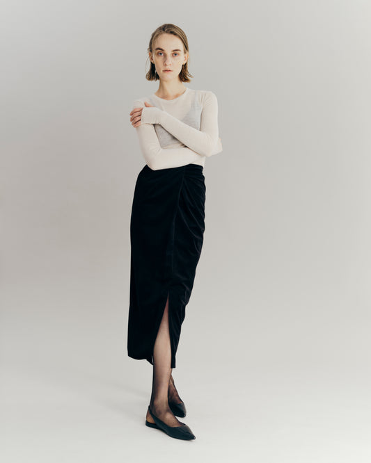 Velvet Pencil Skirt