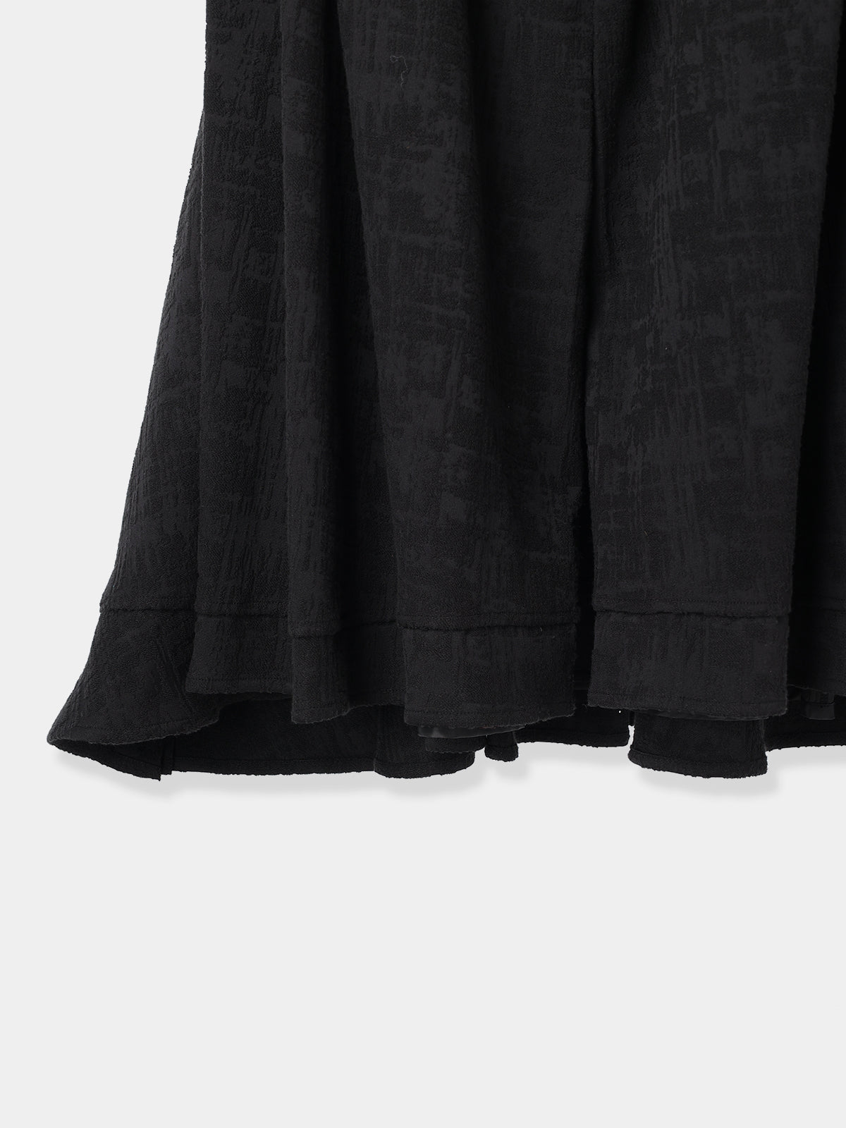 Tuck drape Jacquard Dress