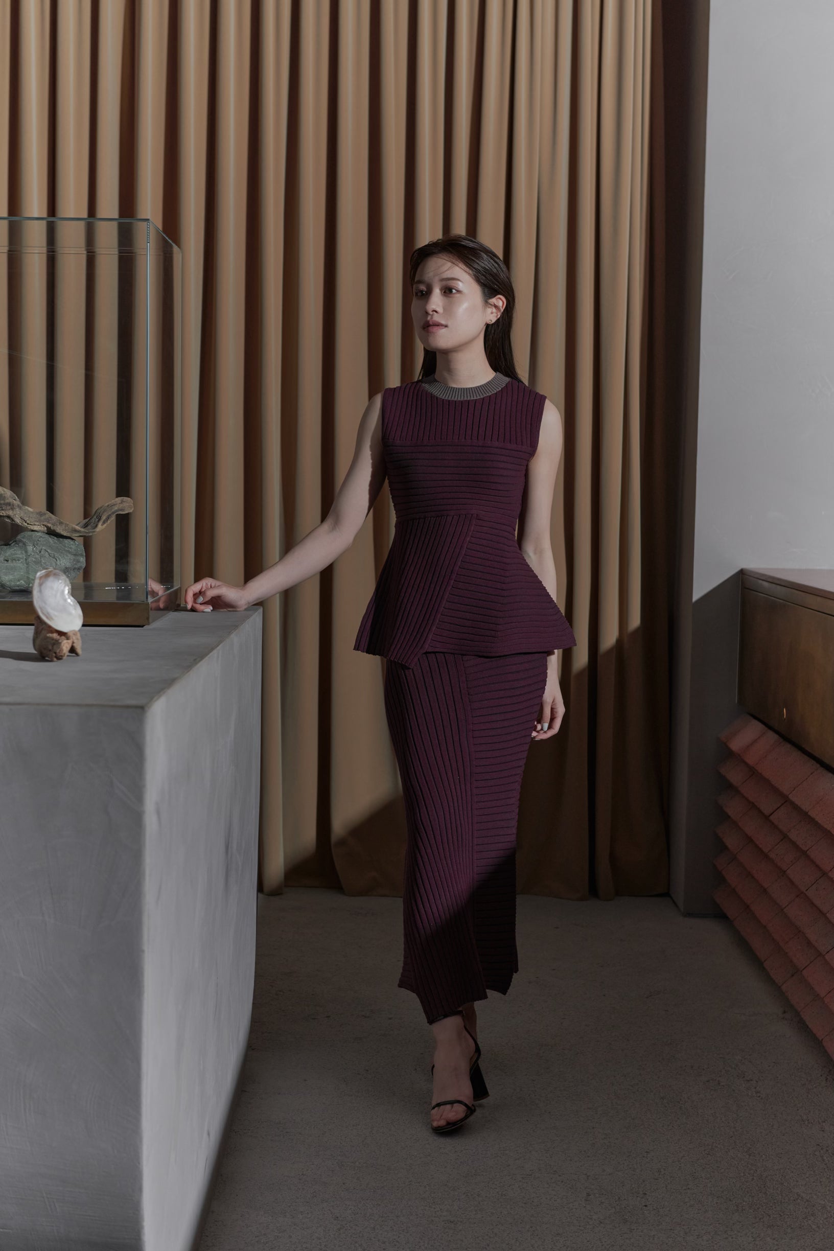 Panel Rib Knit Tops