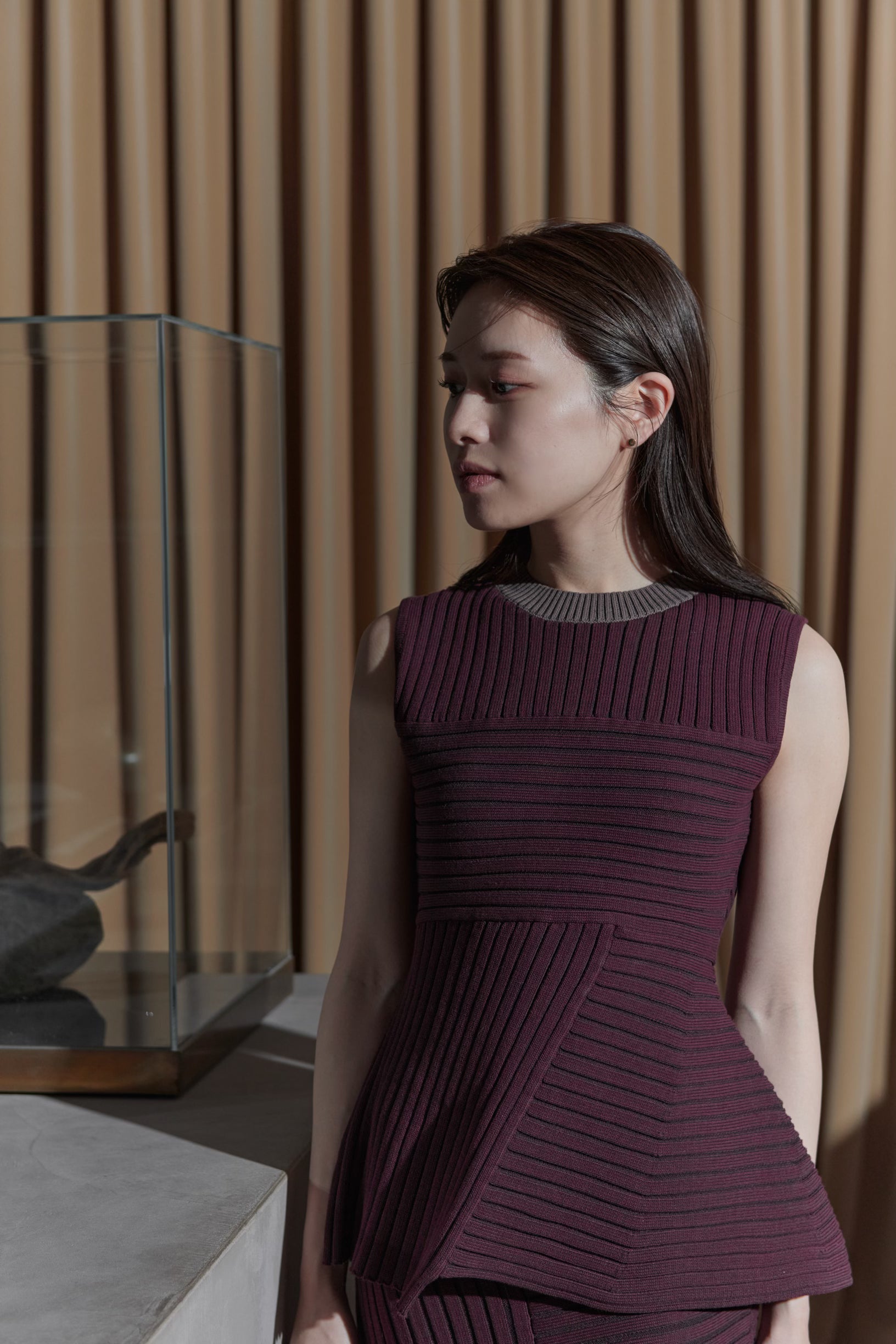 Panel Rib Knit Tops – L'AUBE BLANC Panel Rib Knit Tops – L'AUBE BLANC