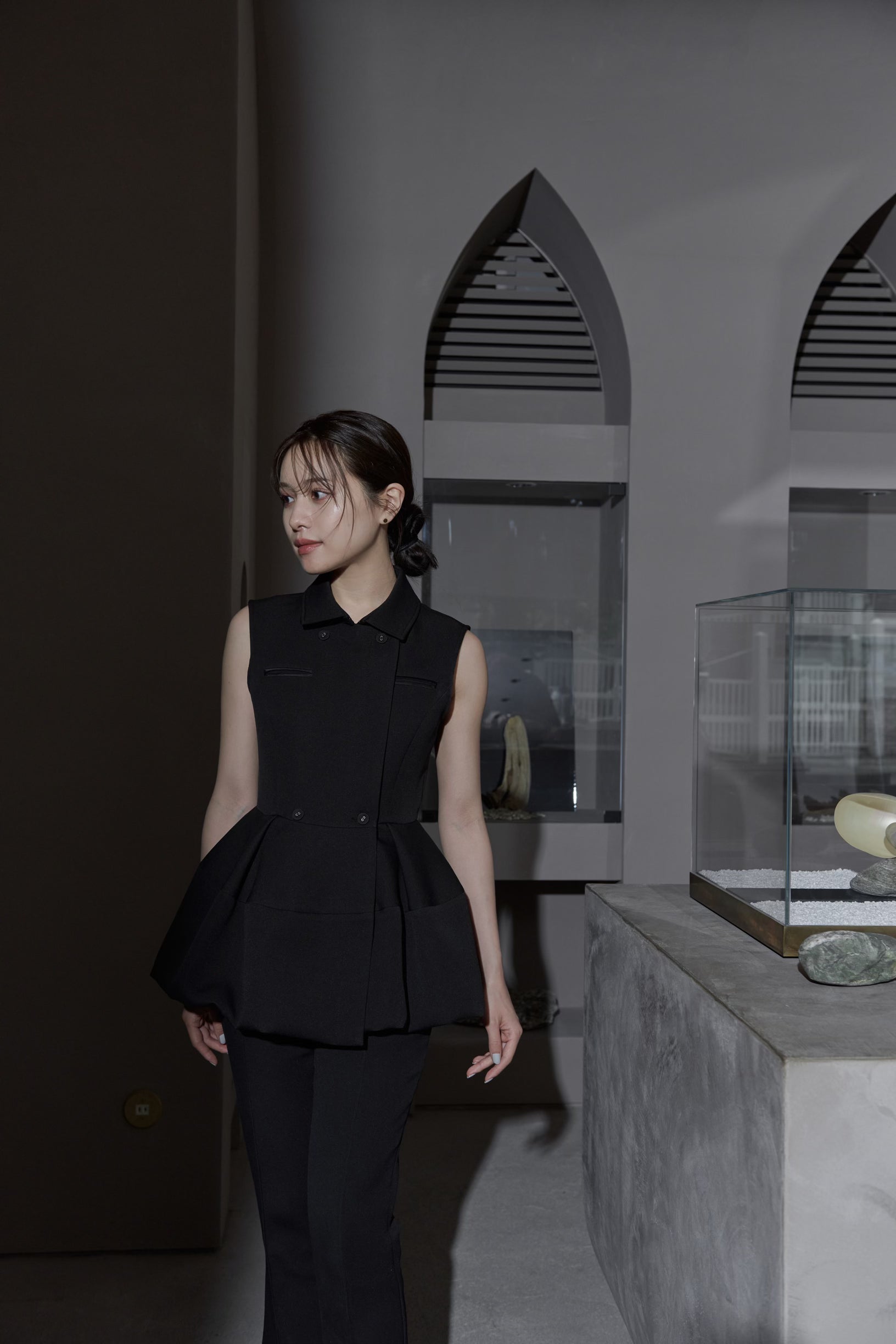 Balloon peplum Tops – L'AUBE BLANC