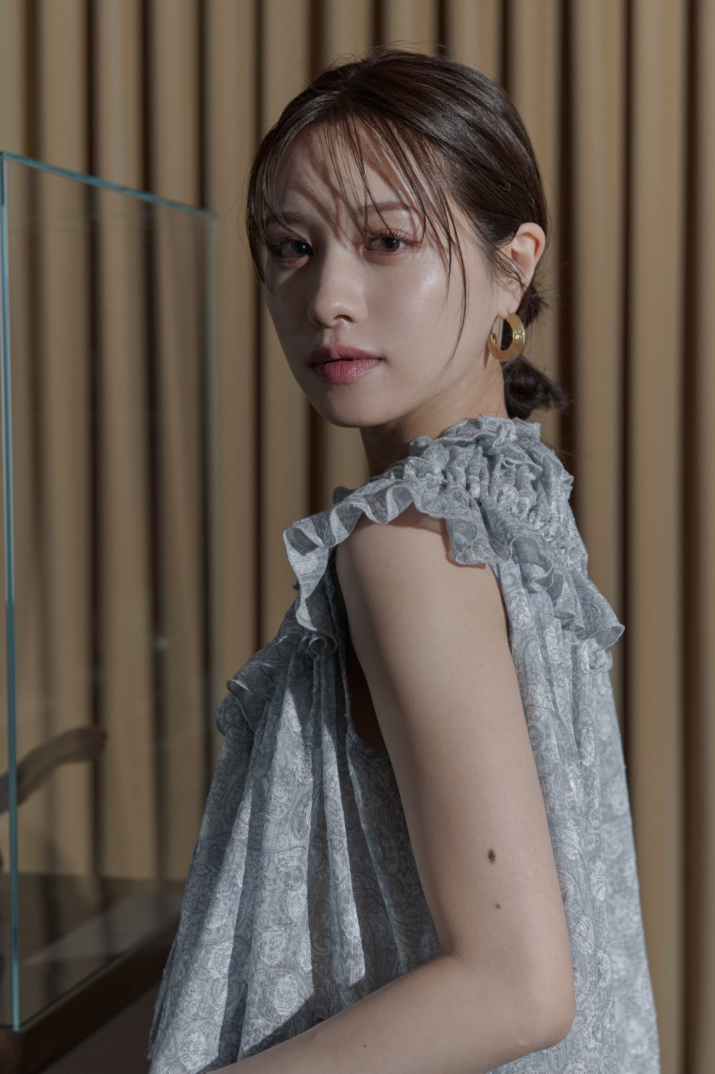 低価格で大人気の laubeblanc Paisley Cut jacquard Blouse シャツ
