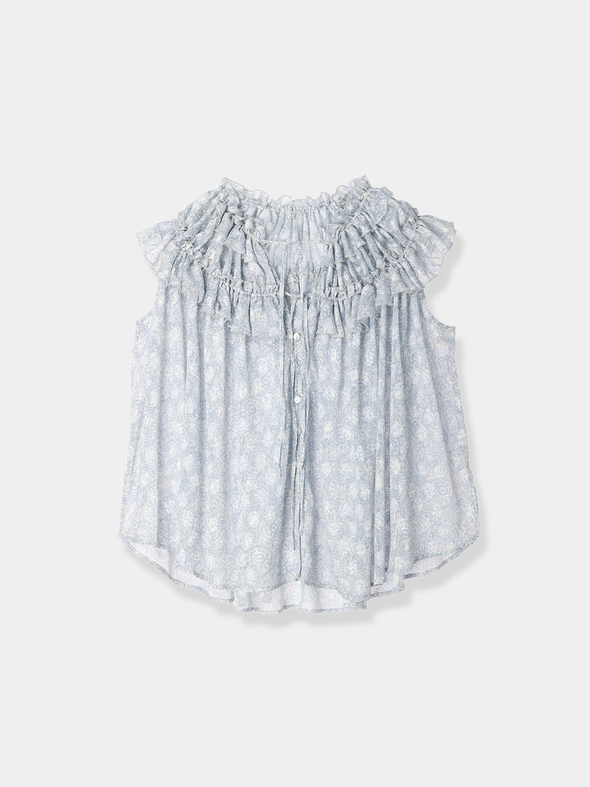 Paisley Cut jacquard Blouse – L