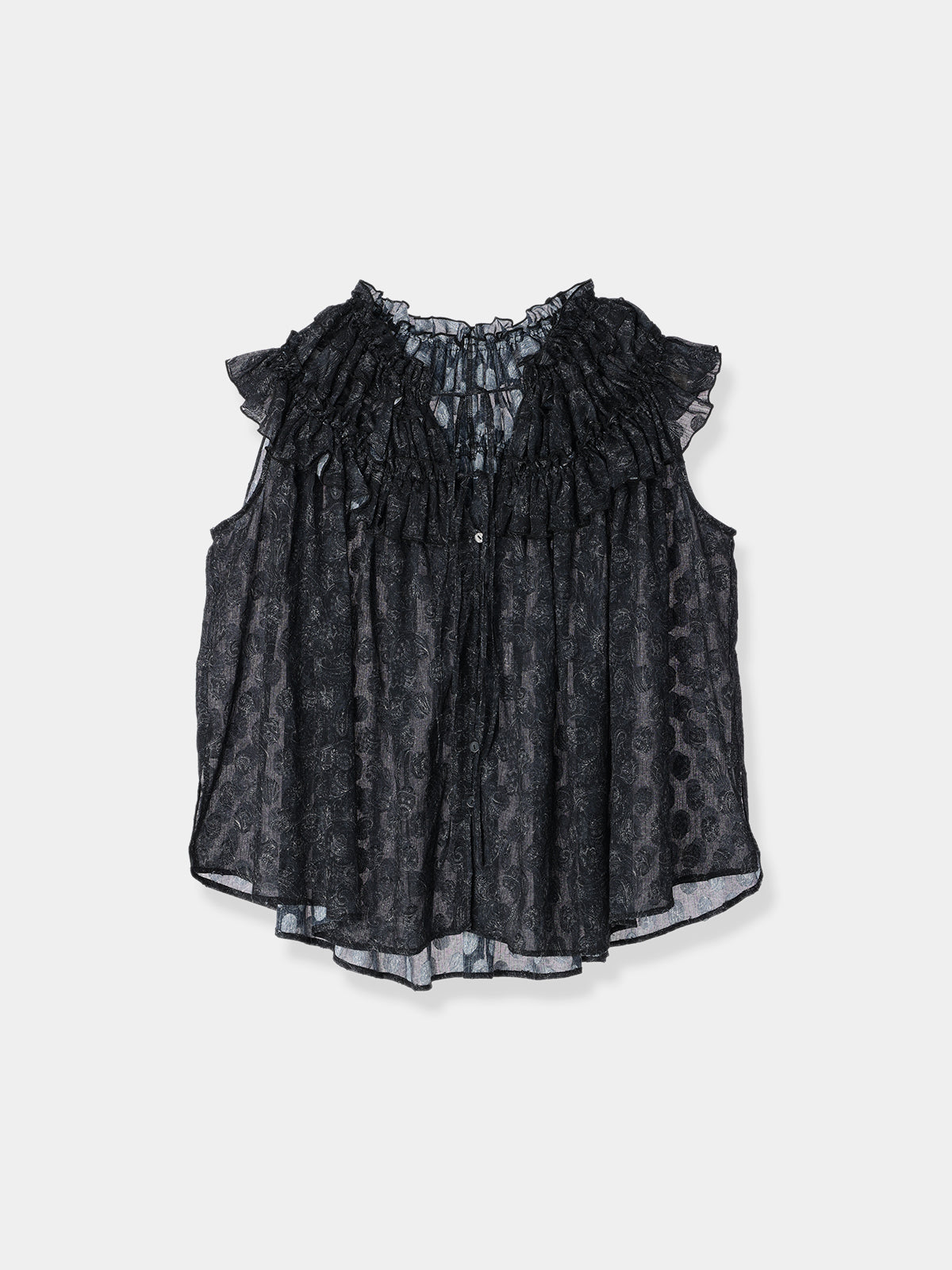 Paisley Cut jacquard  Blouse