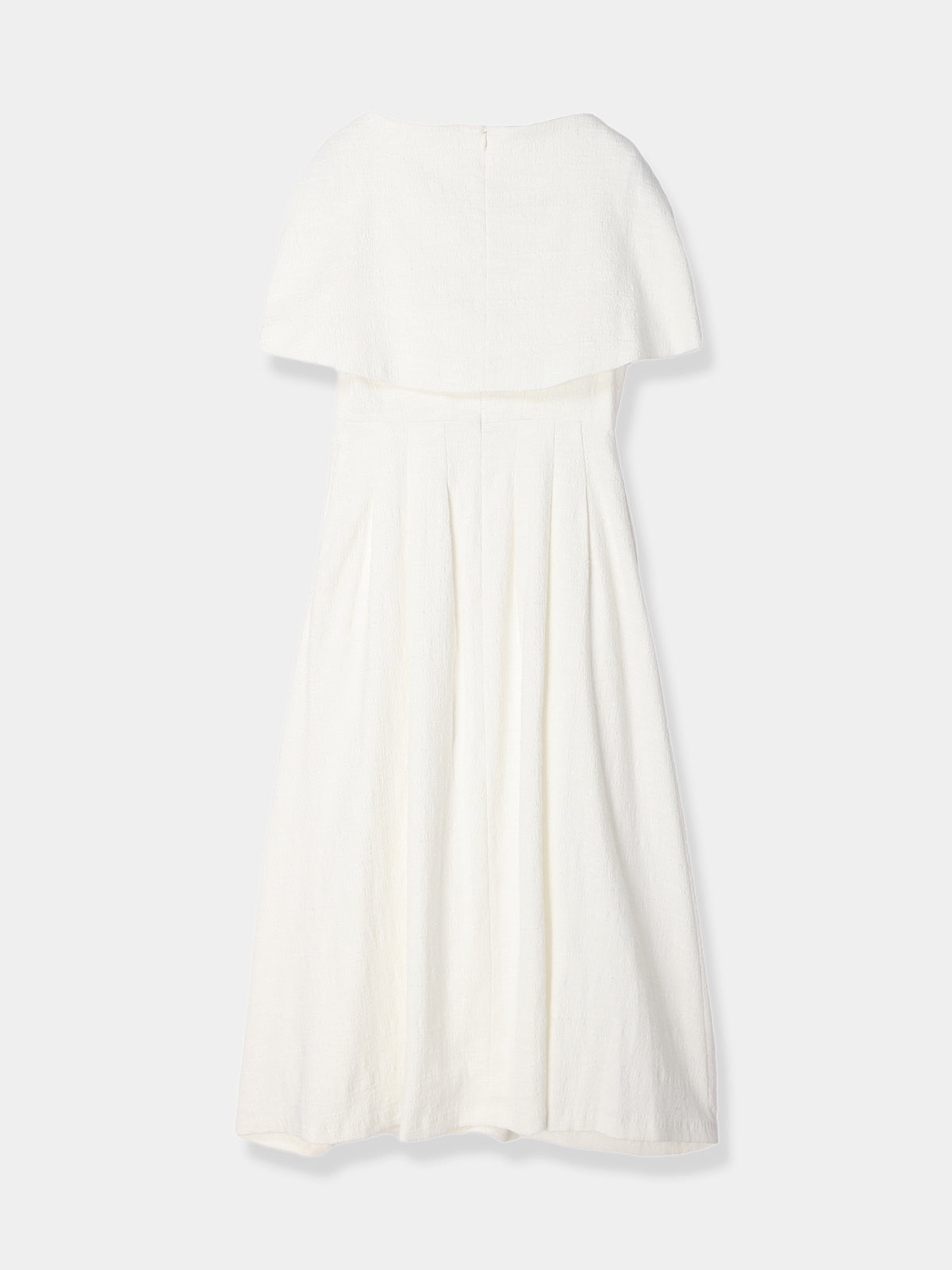 結婚式ドレスlaube blanc Slab tweed Cocoon Dress Sサイズ