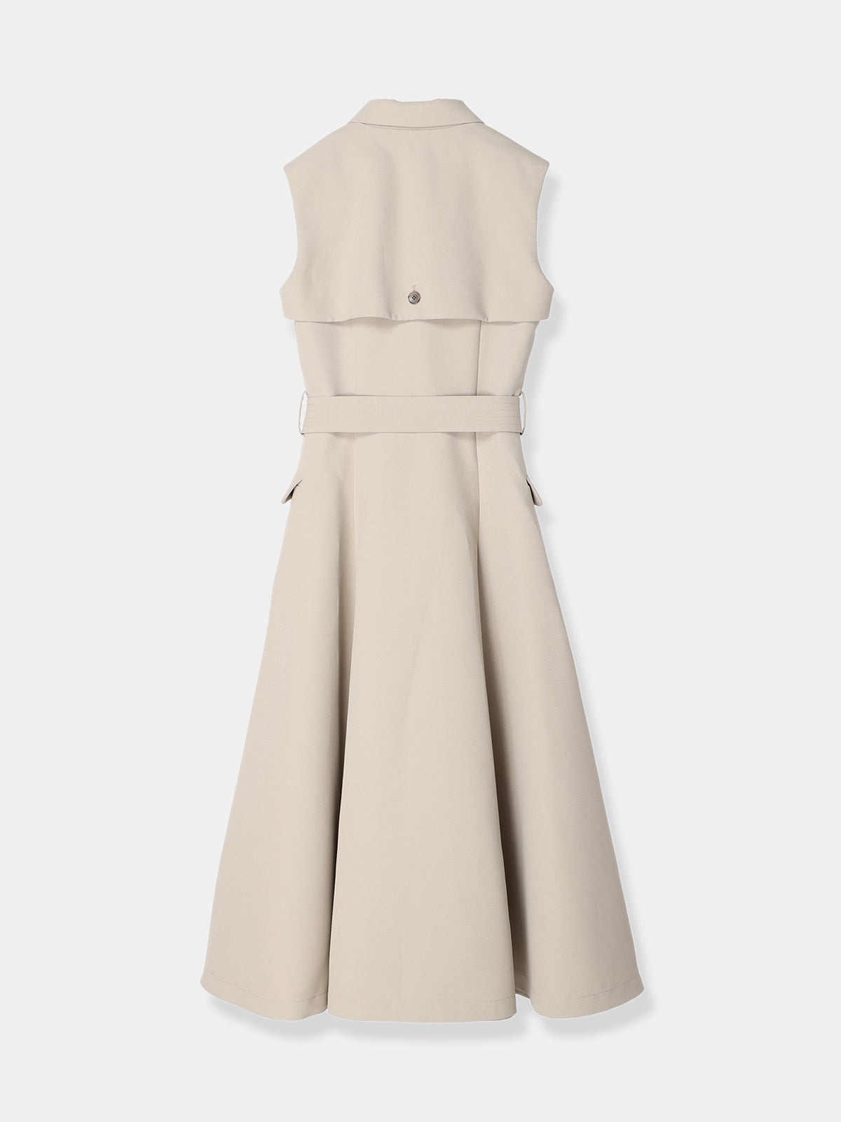 laube blanc Sleeveless Coat Dress-