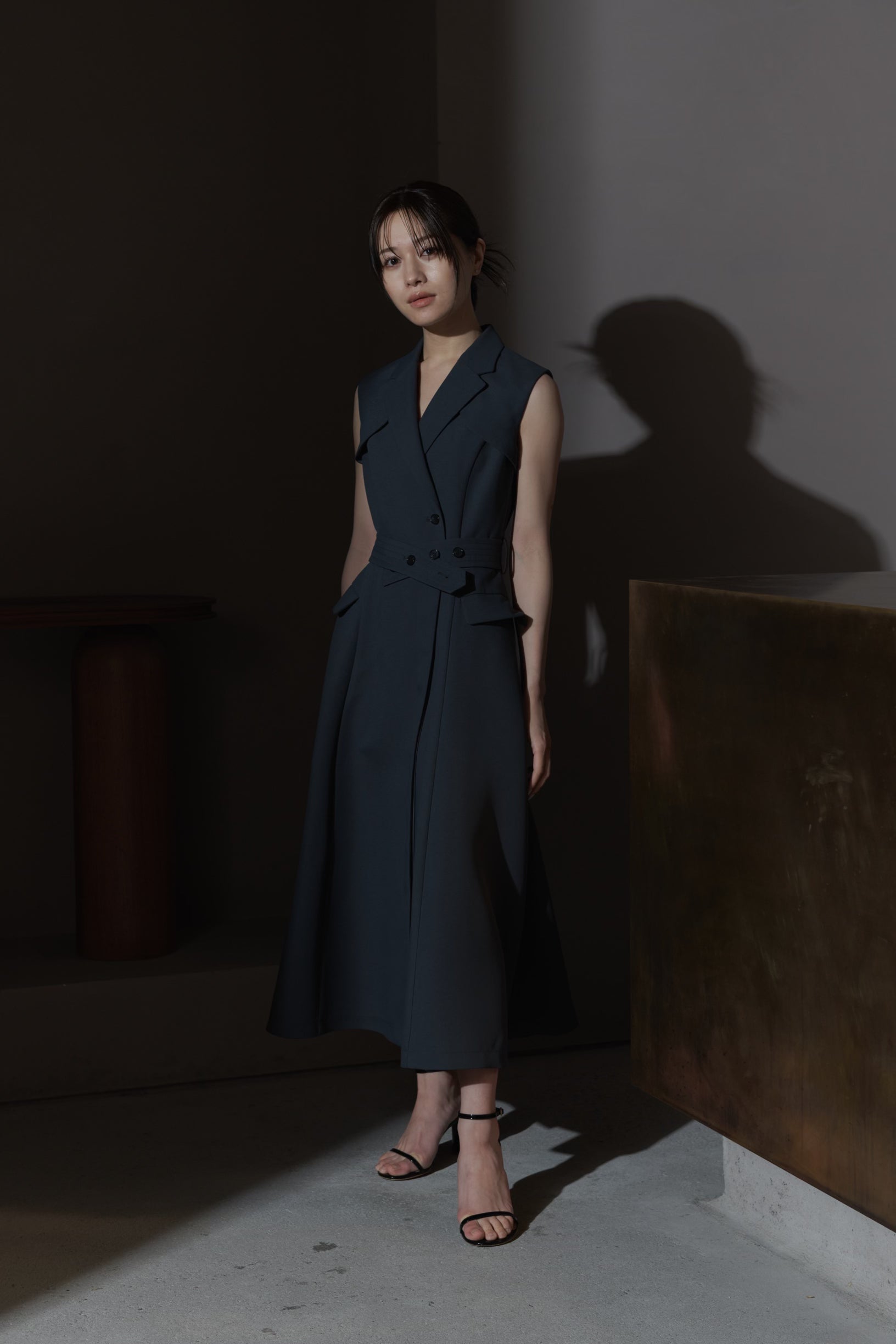 Laube Blanc ローブブランSleeveless Coat Dress Sleeveless Coat Dress