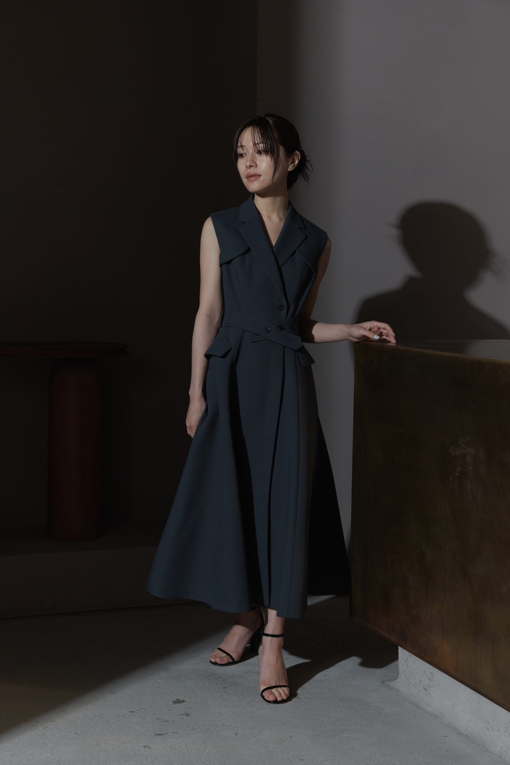 Coat for top sleeveless dress
