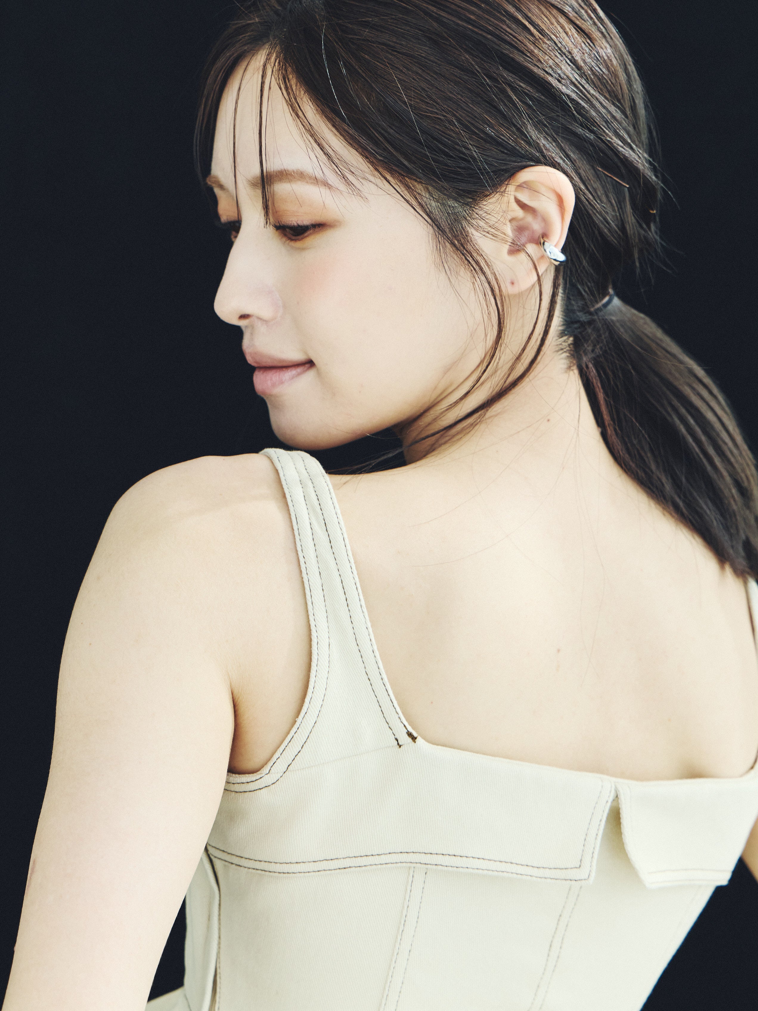Sculpted Peplum Balloon Top