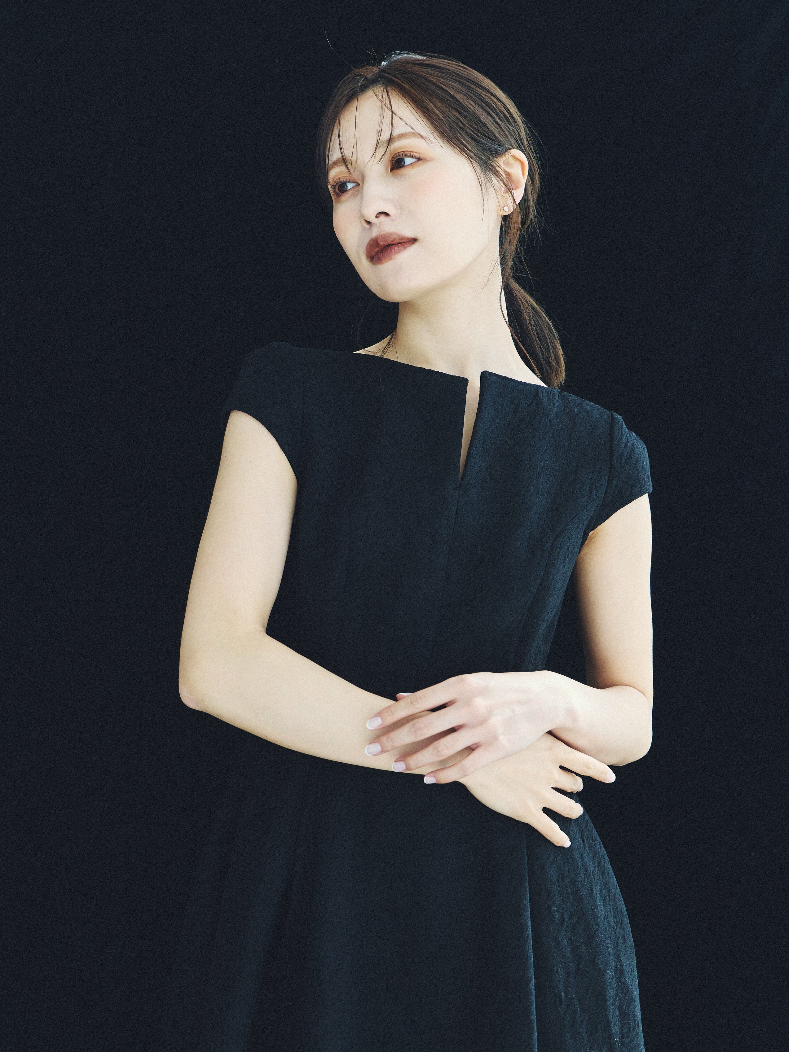Keyneck Jacquard Dress