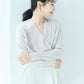Pleats Cache-coeur Knit Tops