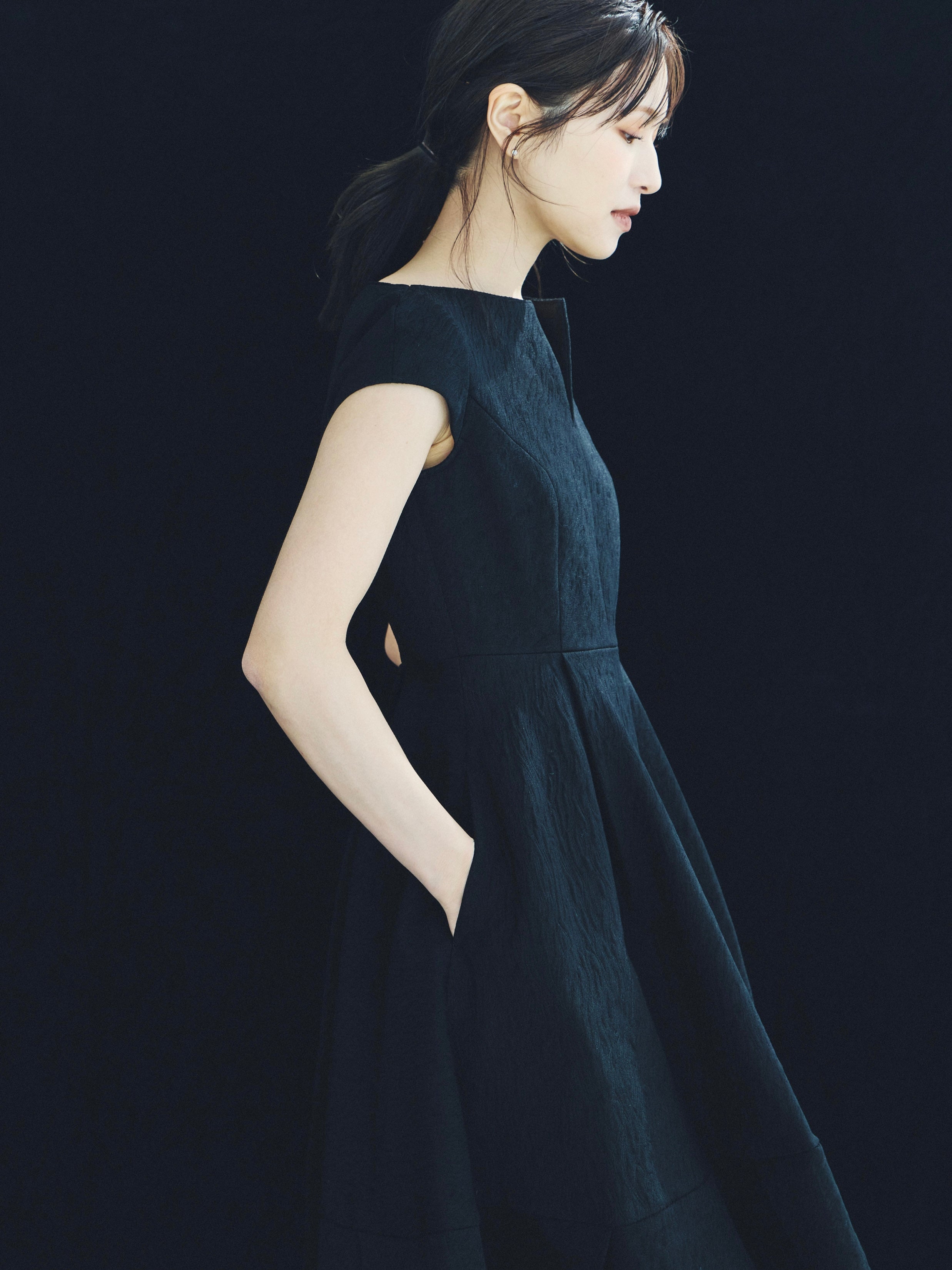 Keyneck Jacquard Dress