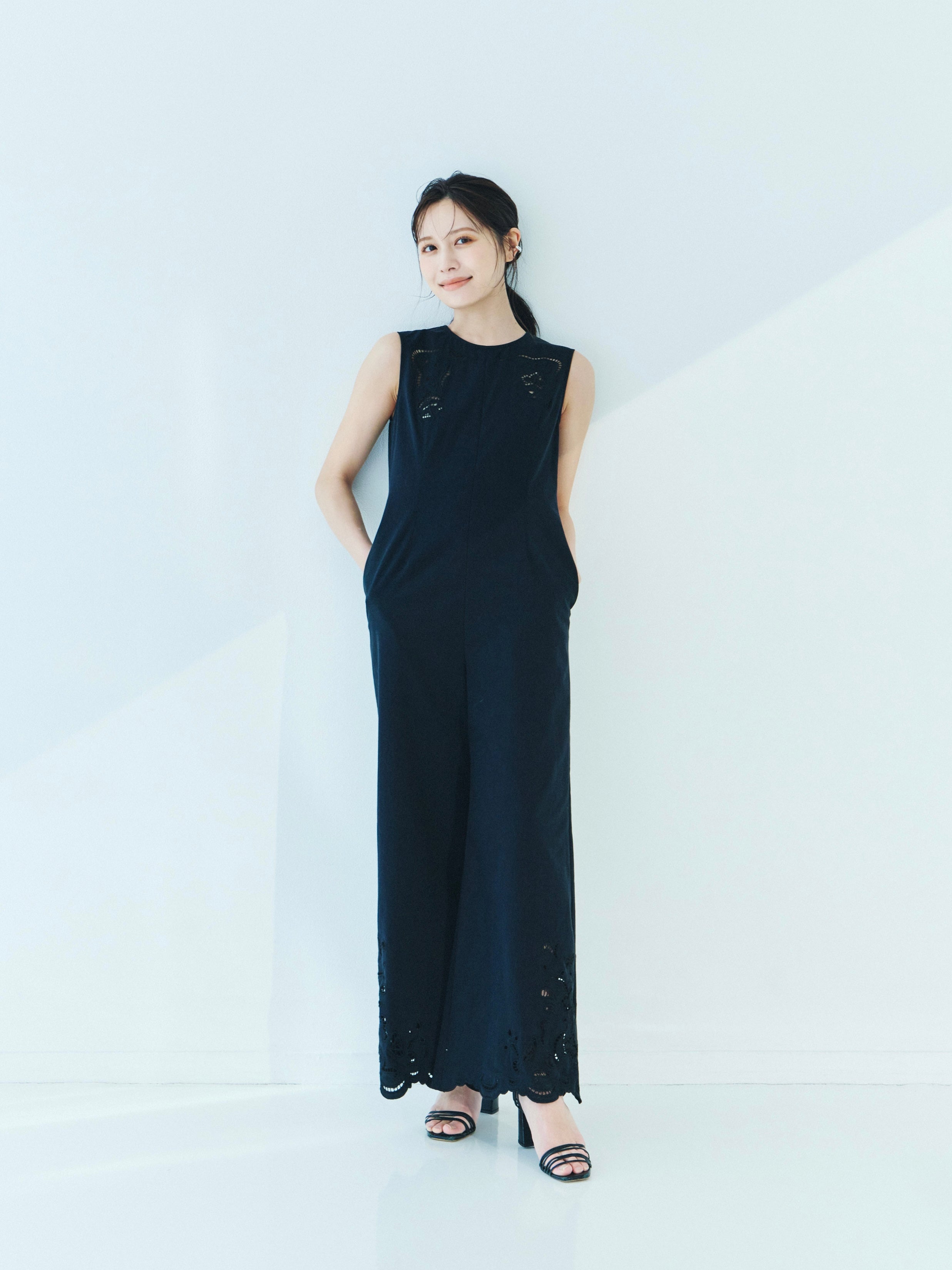 新品laubeblanc Jardin Cutwork Jumpsuit Jardin Cutwork Jumpsuit