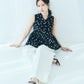 Sheer Polka Dot Ribbon Blouse