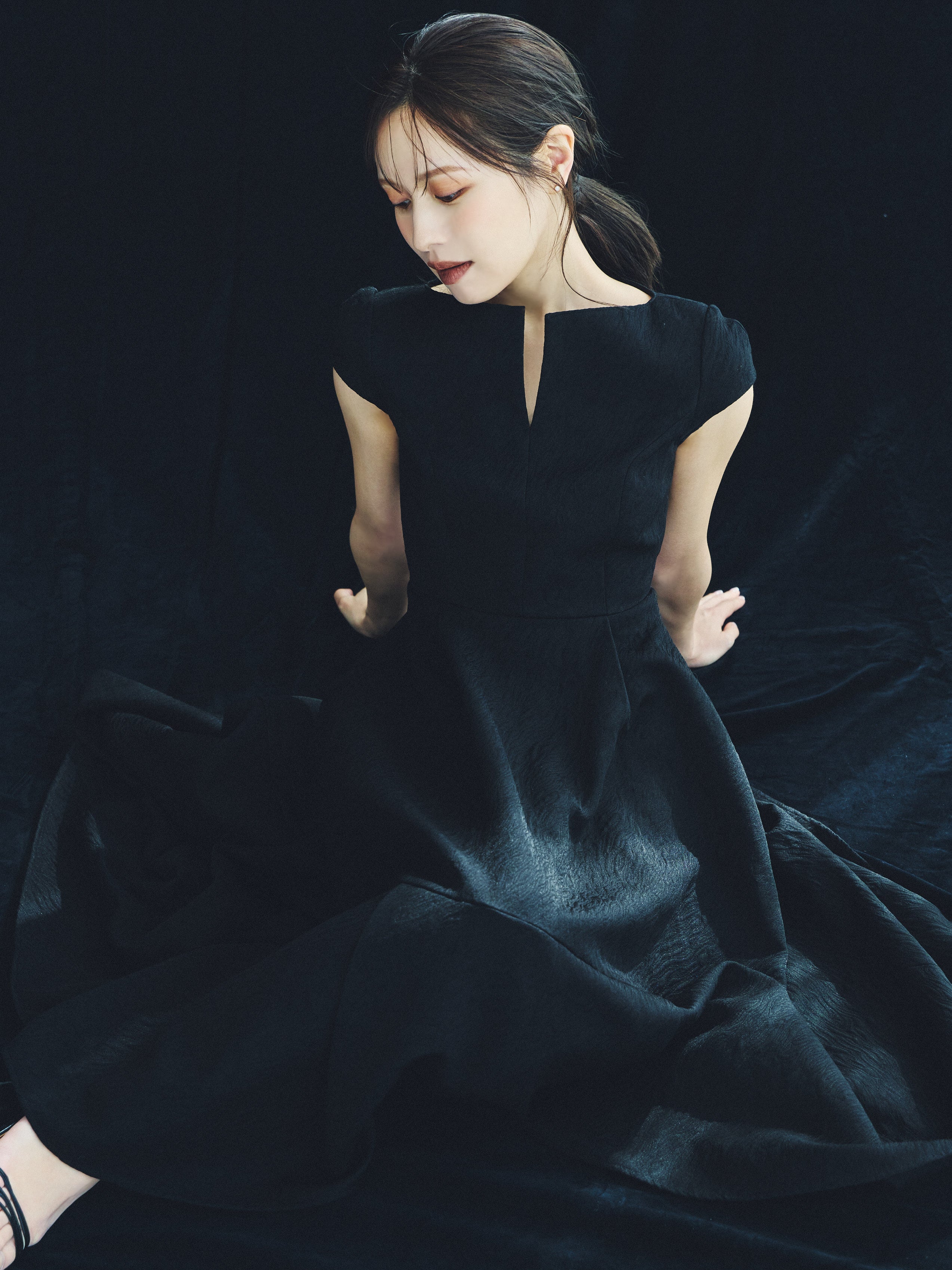Keyneck Jacquard Dress