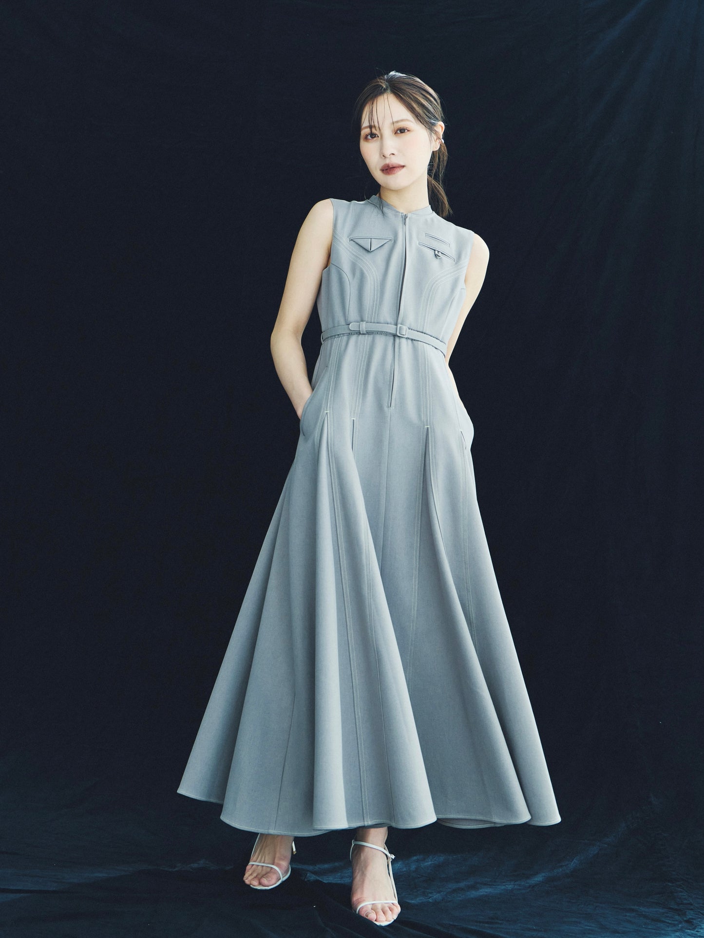 Architect Zip Flare Dress