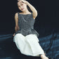 Sculpted Peplum Balloon Top/ Polka dot