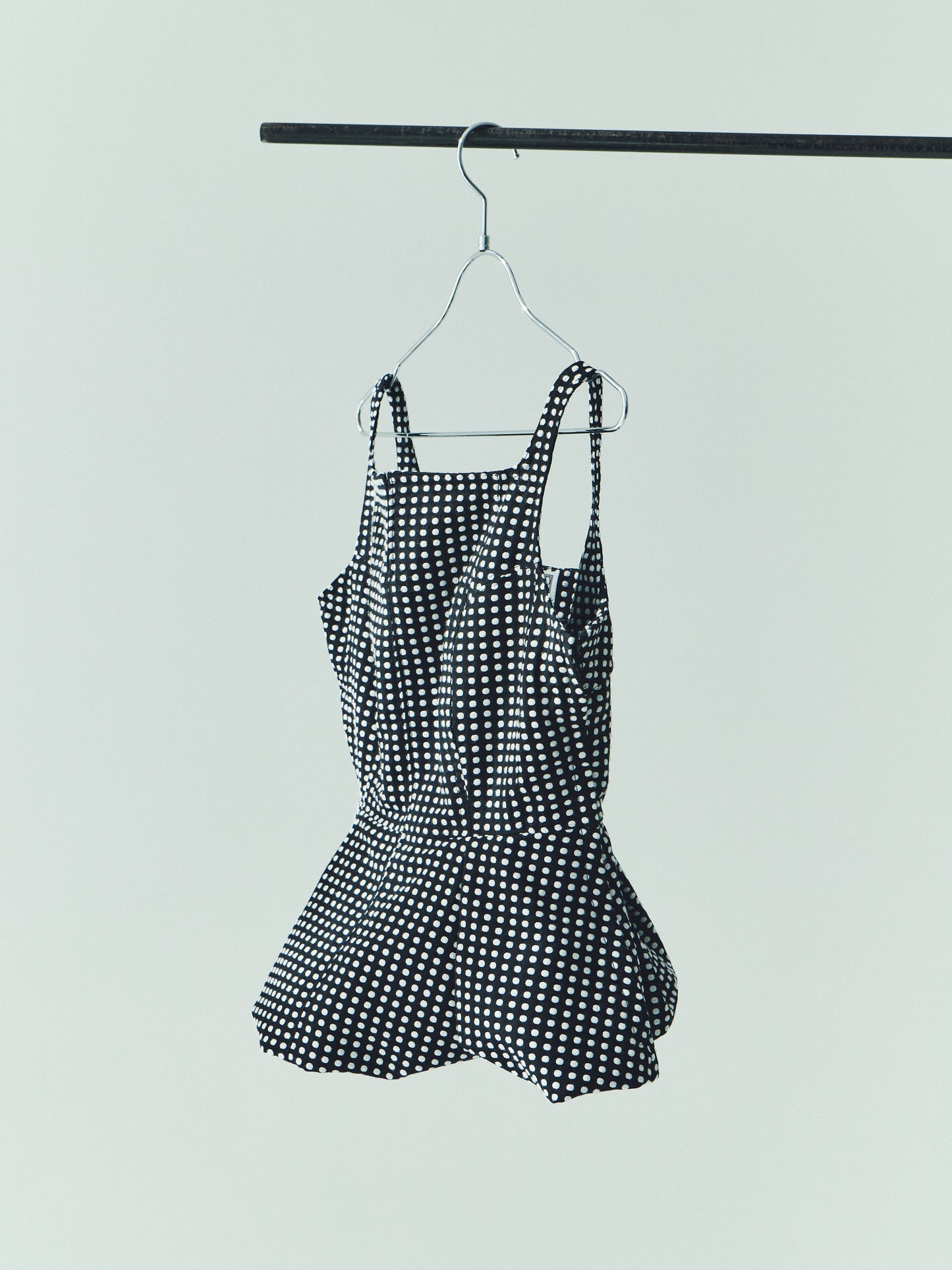 Sculpted Peplum Balloon Top/ Polka dot
