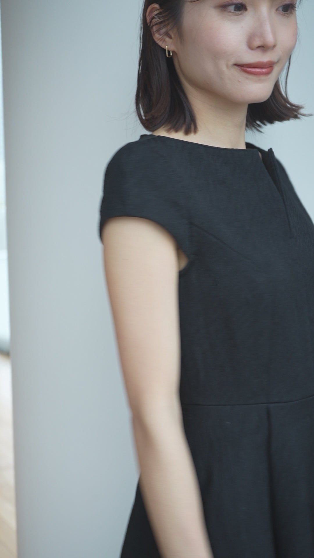 Keyneck Jacquard Dress – L'AUBE BLANC