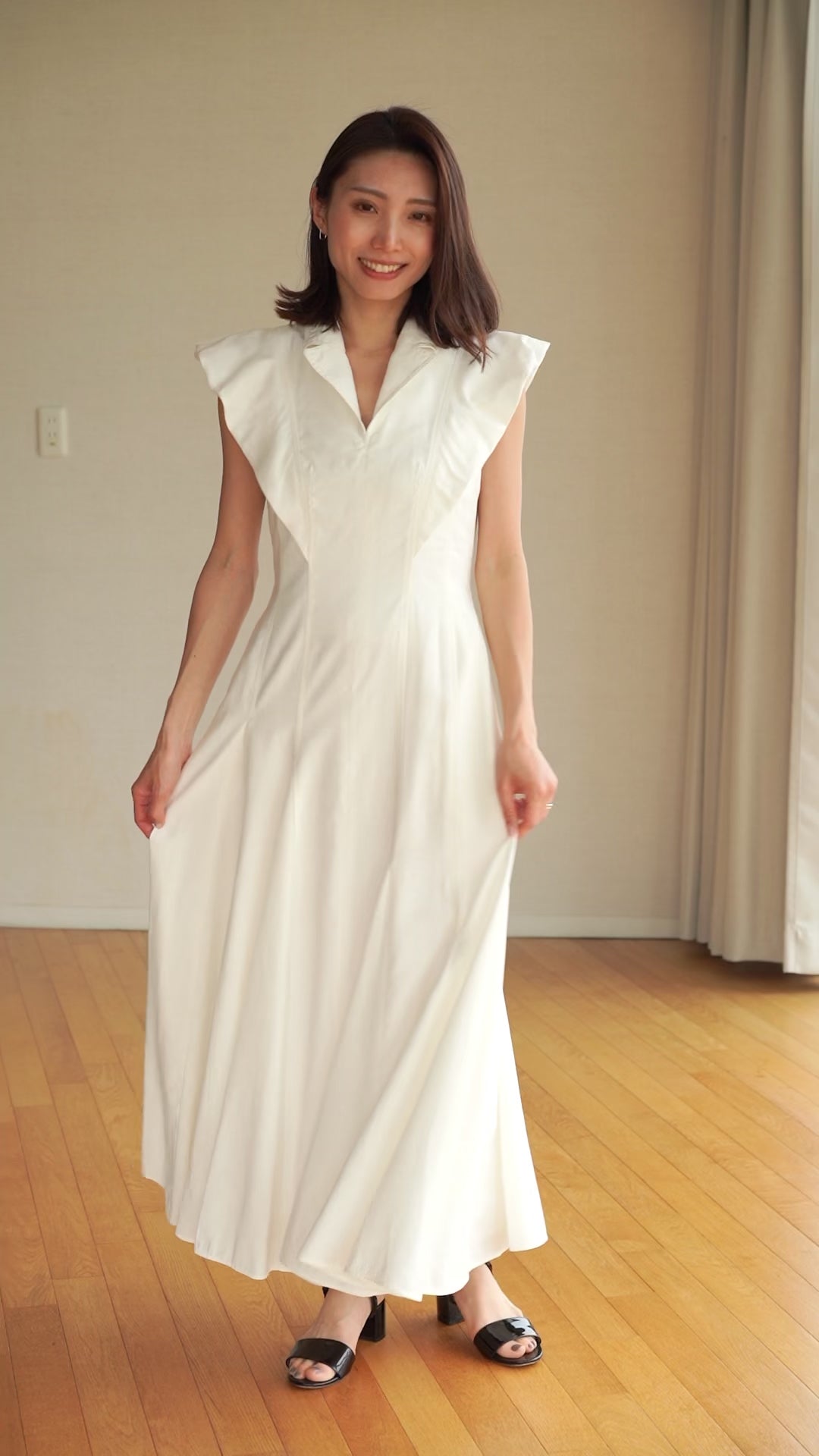 Panel Flare Shirt Dress – L'AUBE BLANC