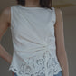 Orchid Cutwork Twist Top