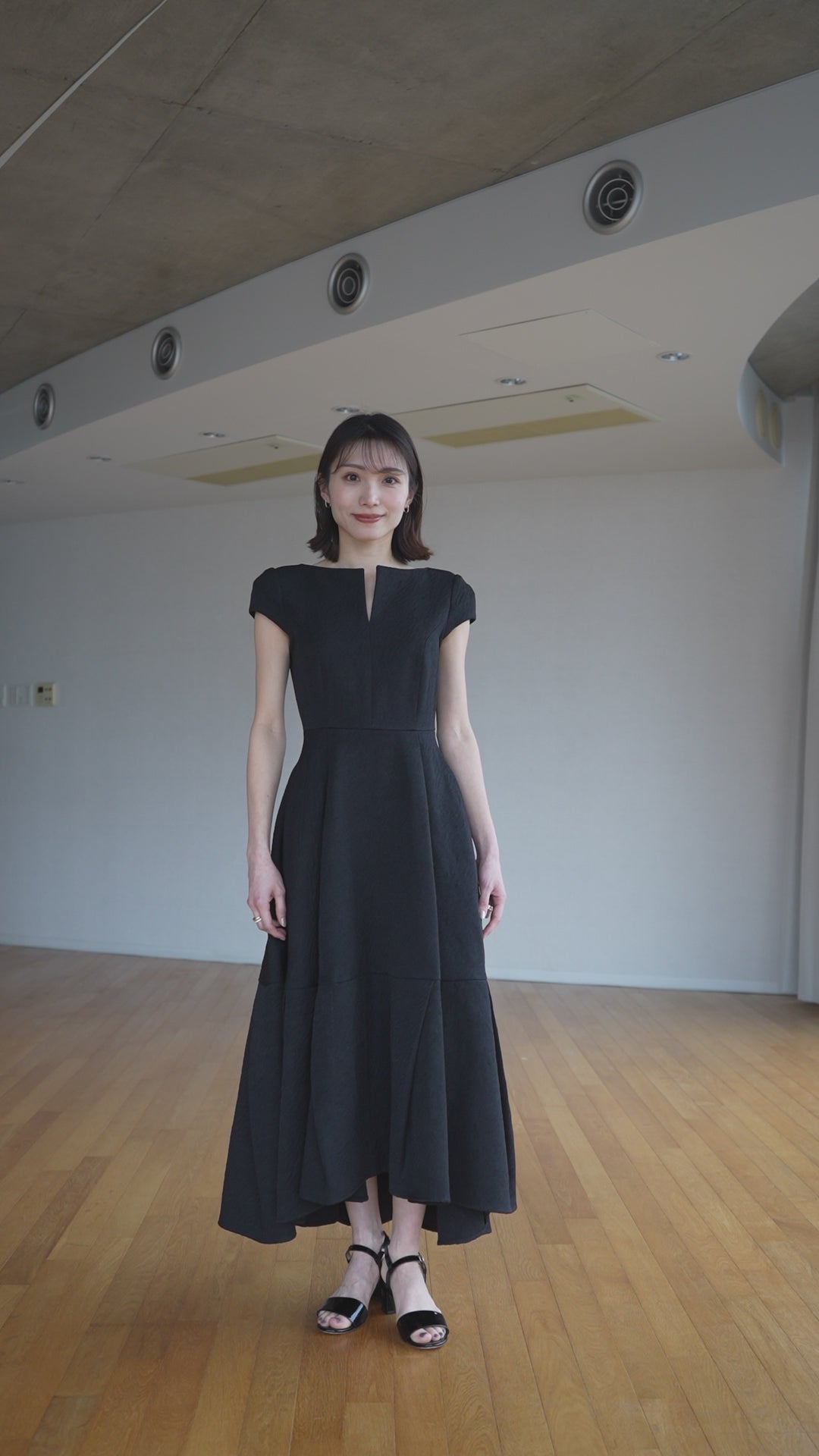 Keyneck Jacquard Dress – L'AUBE BLANC