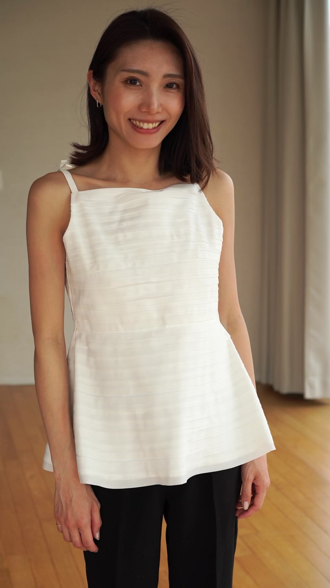 Layered Sculpt Peplum Top – L'AUBE BLANC