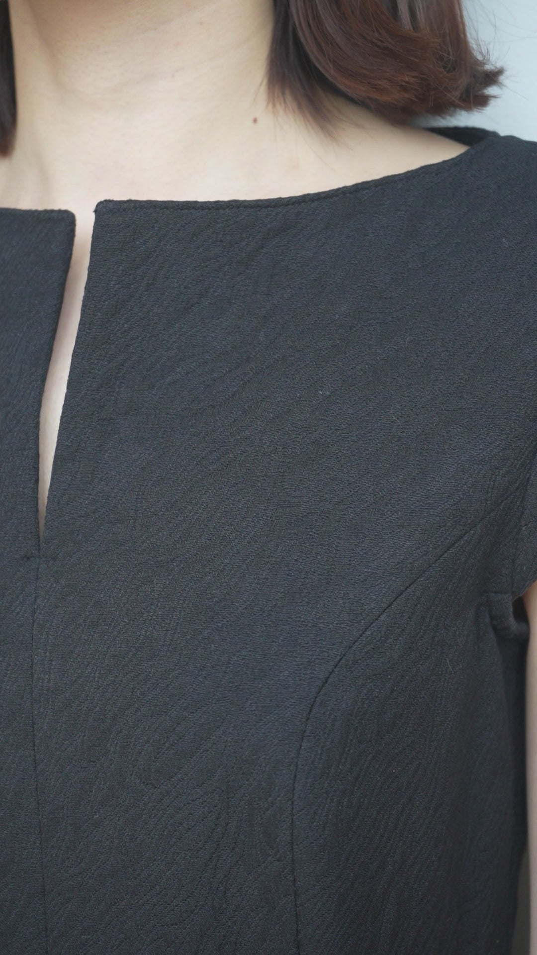 Keyneck Jacquard Dress – L'AUBE BLANC