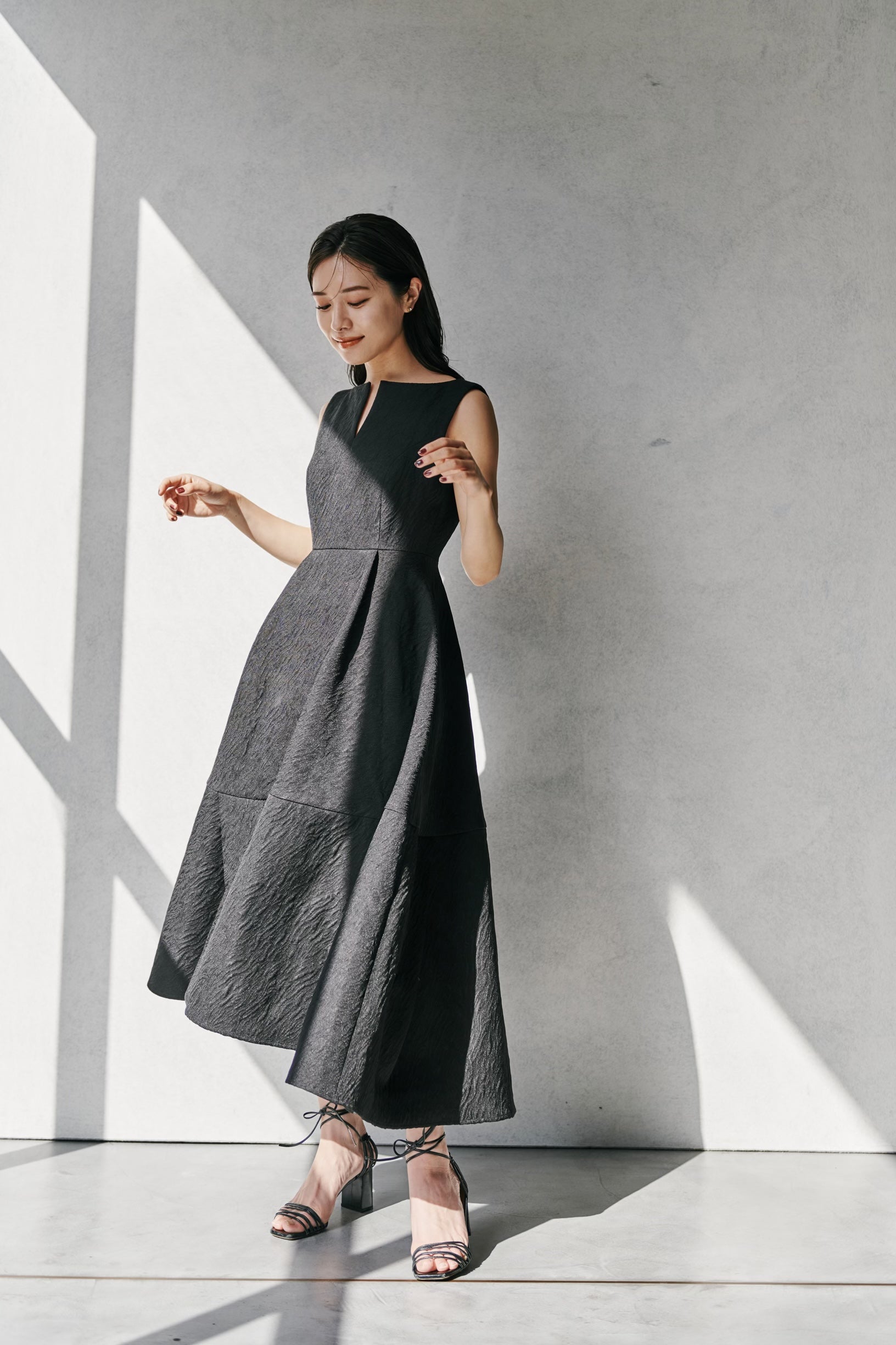 Keyneck Jacquard Dress