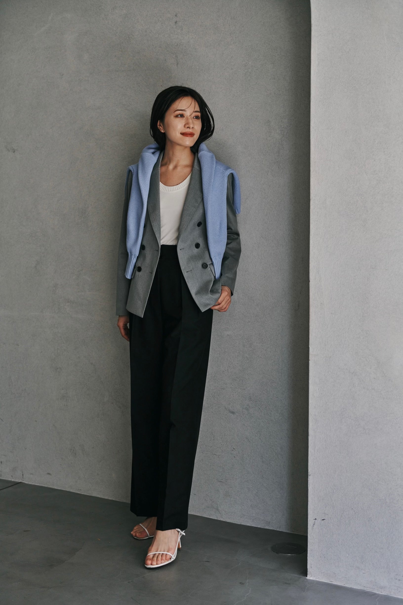 L’AUBE BLANC Waist Shape Tailored Jacket