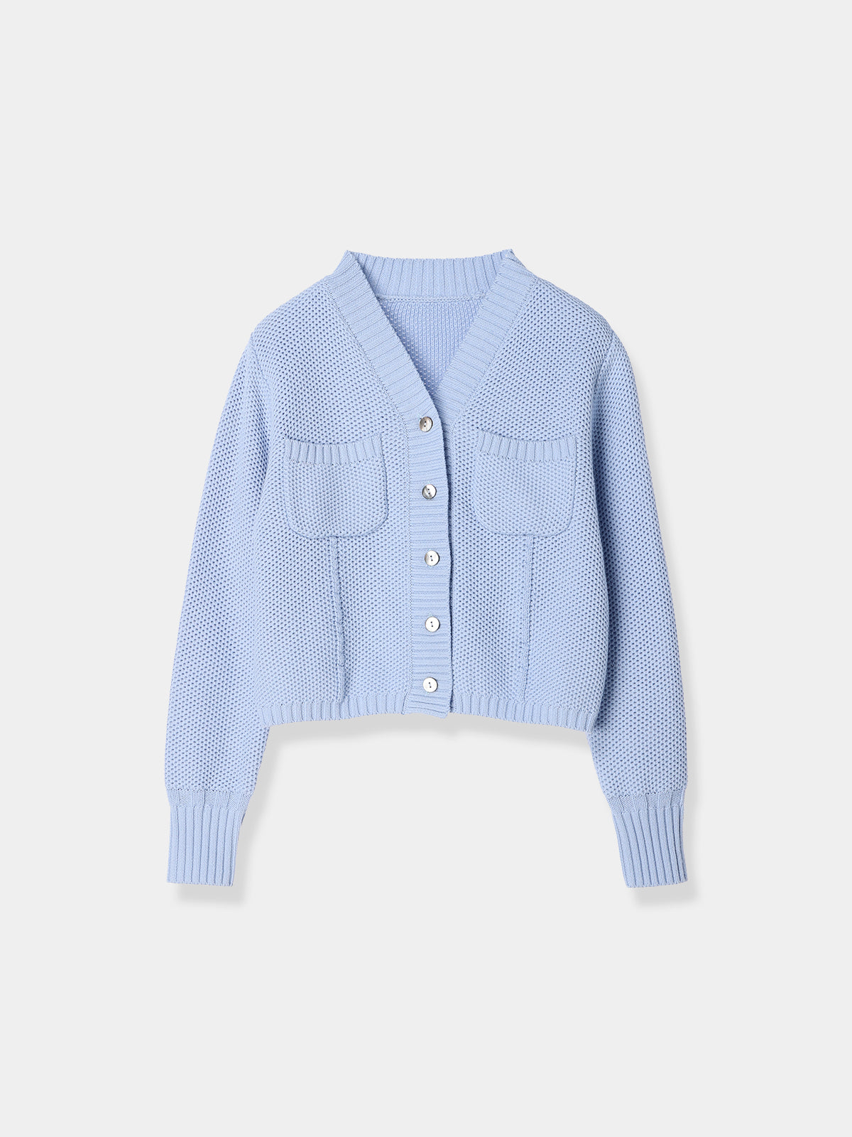 7,000円【新品】laubeblanc Basket Knit Cardigan blue