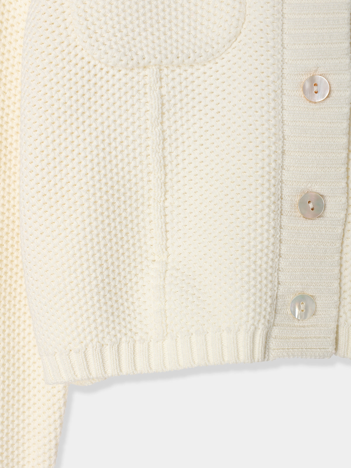 laubeblanc Basket Knit Cardigan （White） - カーディガン/ボレロ