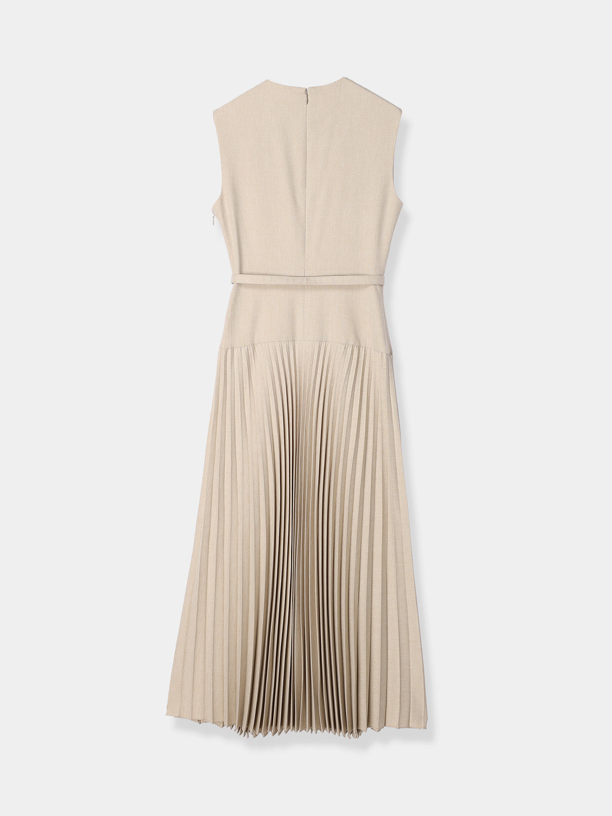 Belted Pleats Dress